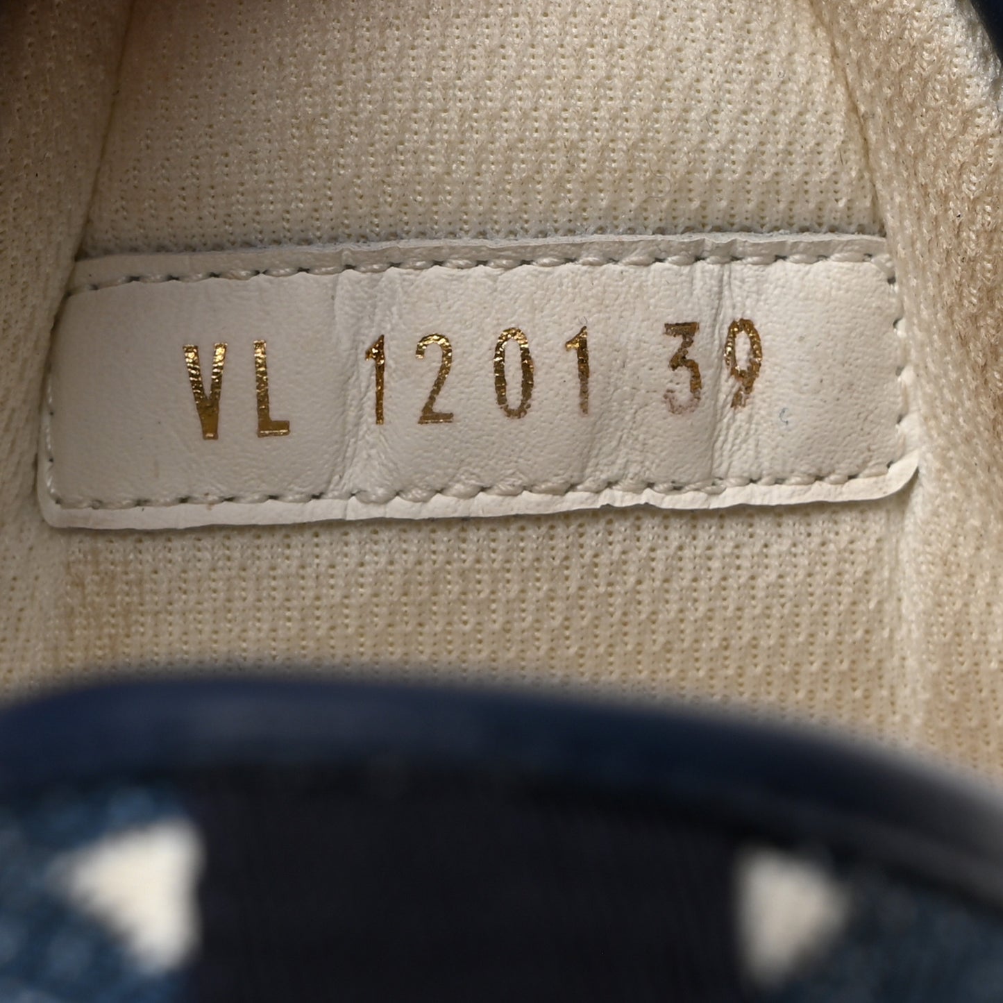Denim Monogram Squad Sneakers 39 Marine