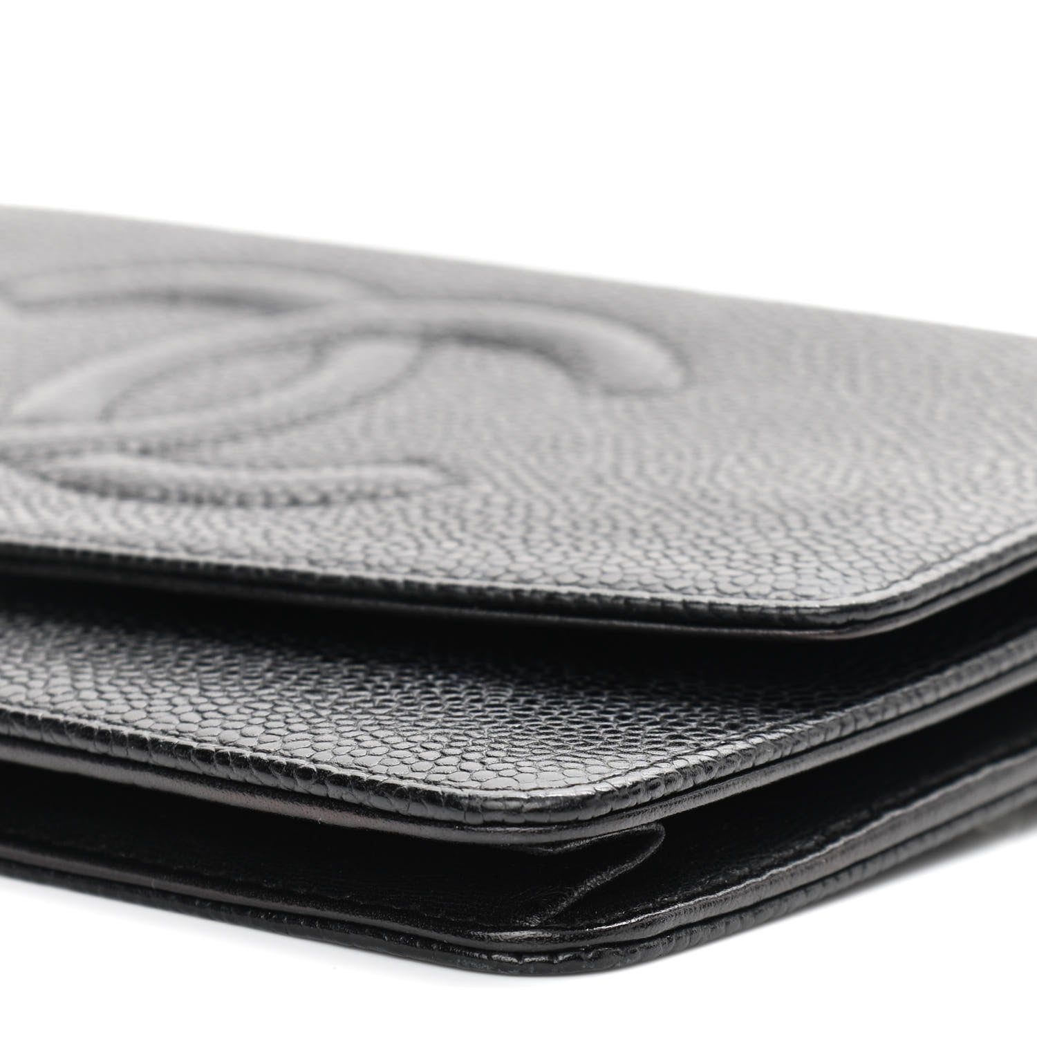 Chanel Caviar Timeless CC Wallet On Chain WOC Black 11 of 12