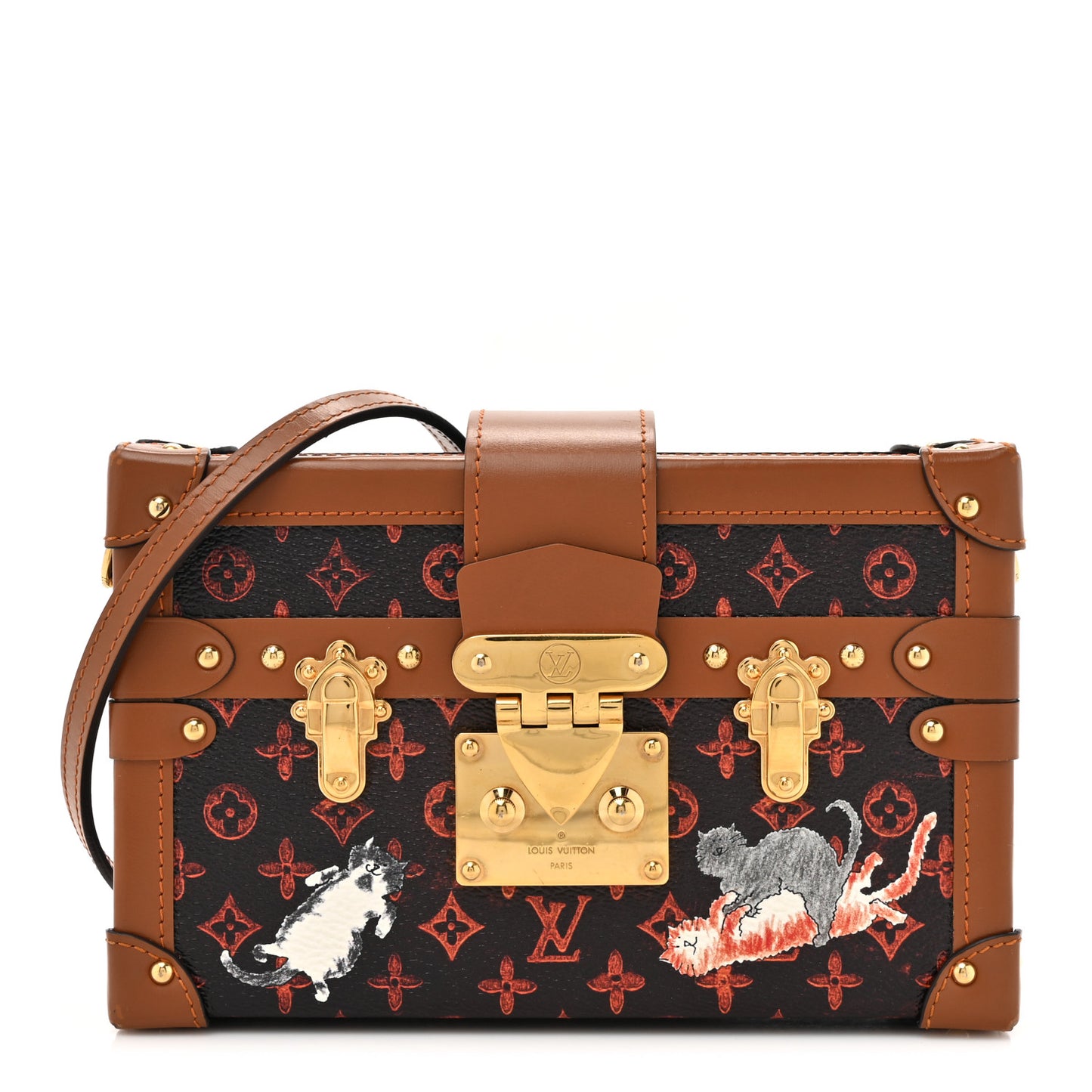 Catogram Petite Malle Orange Marron