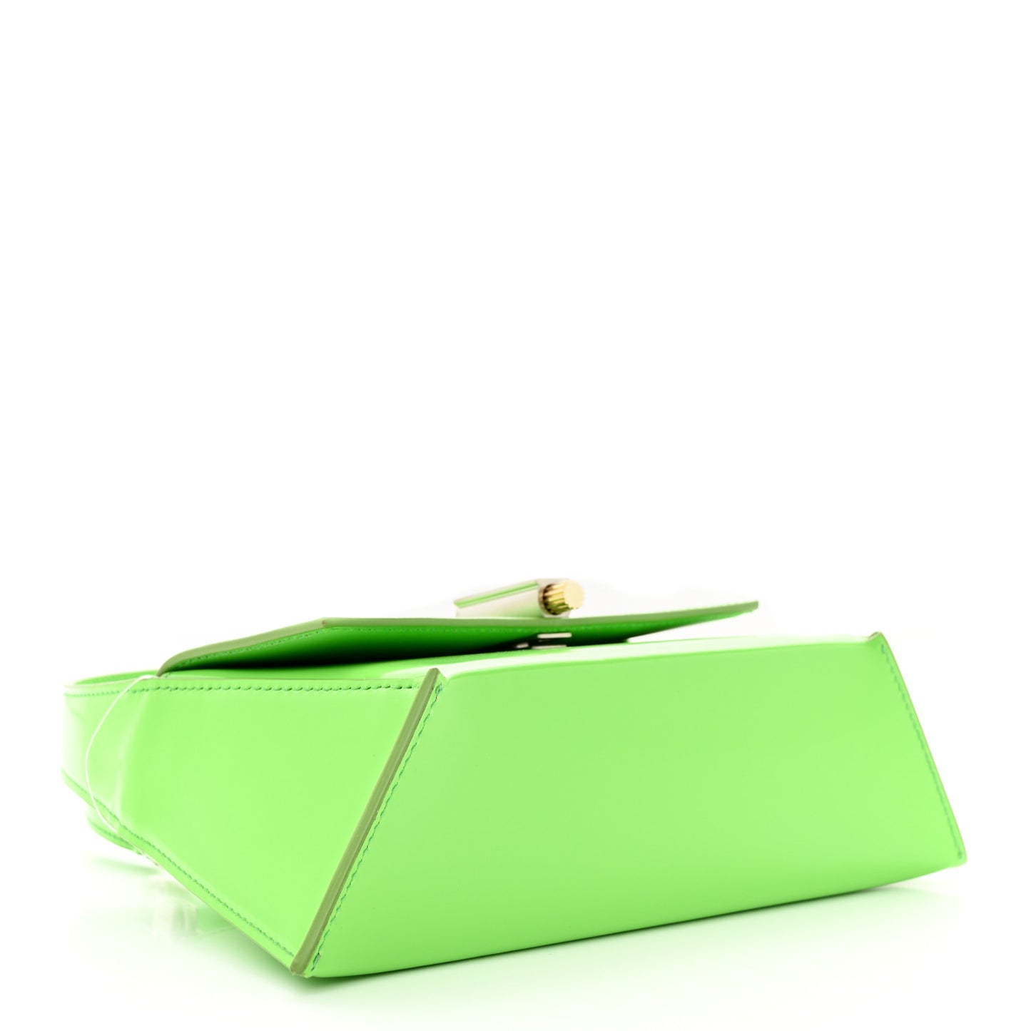 Calfskin Geometric Shoulder Bag Green