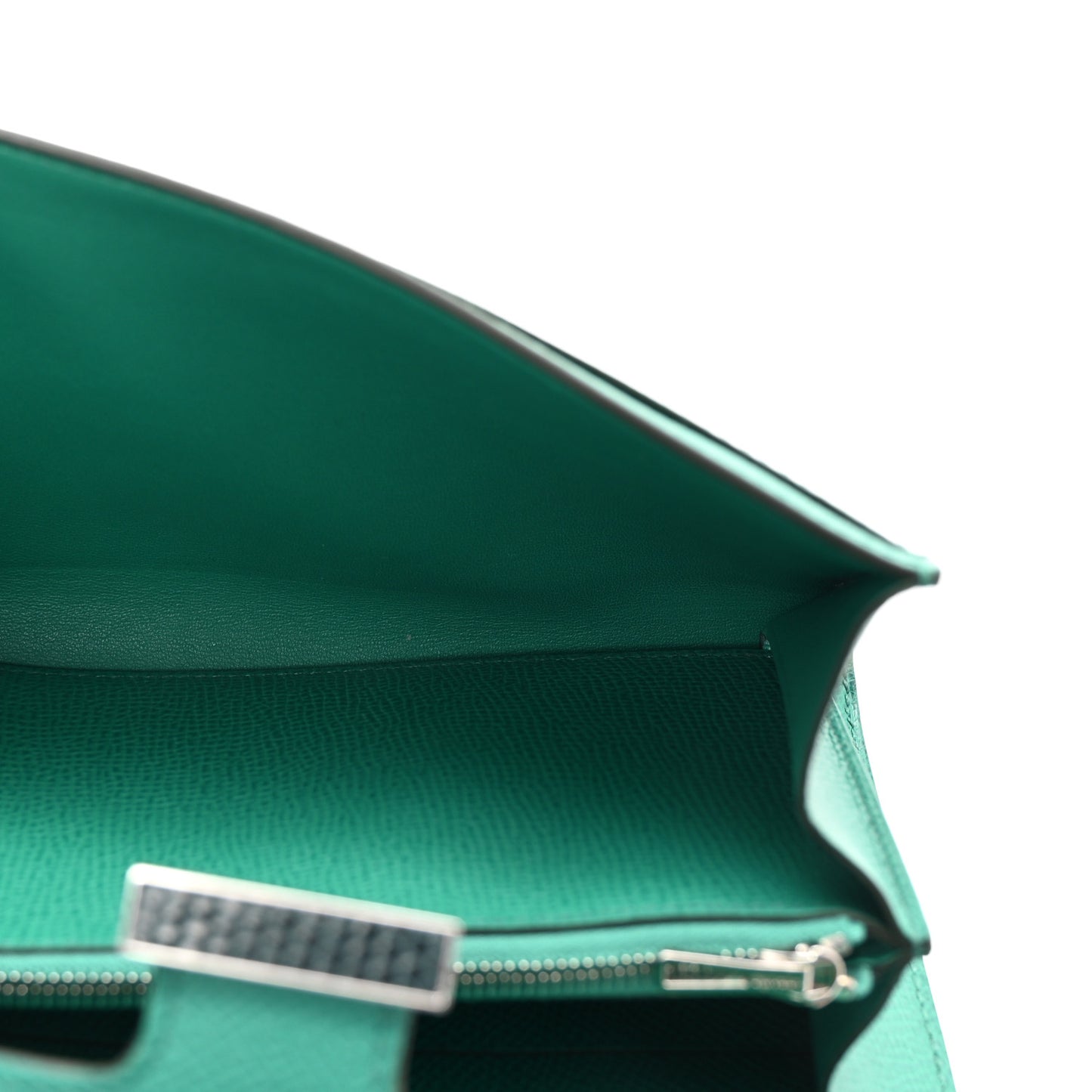 Epsom Lizard Constance Wallet To Go Vert Jade Vert Cypress