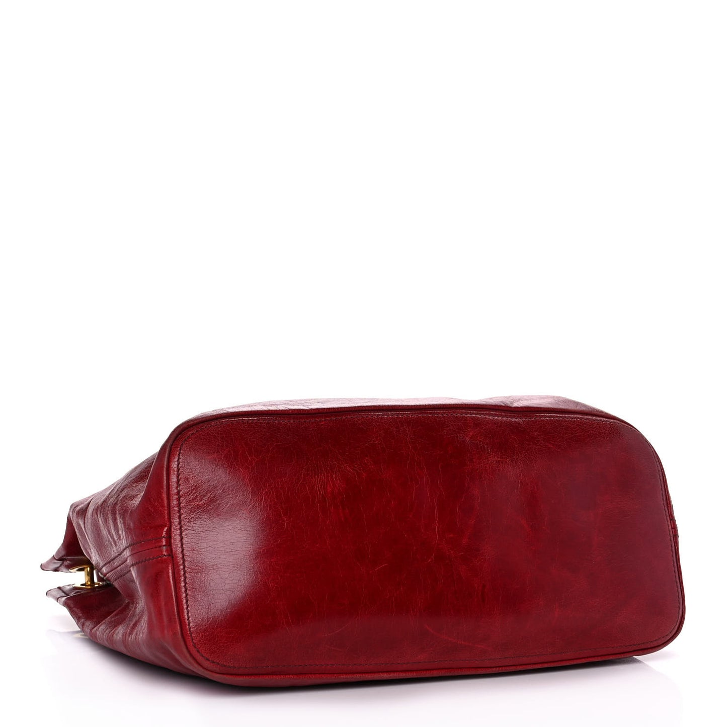 Vitello Shine Tote Red
