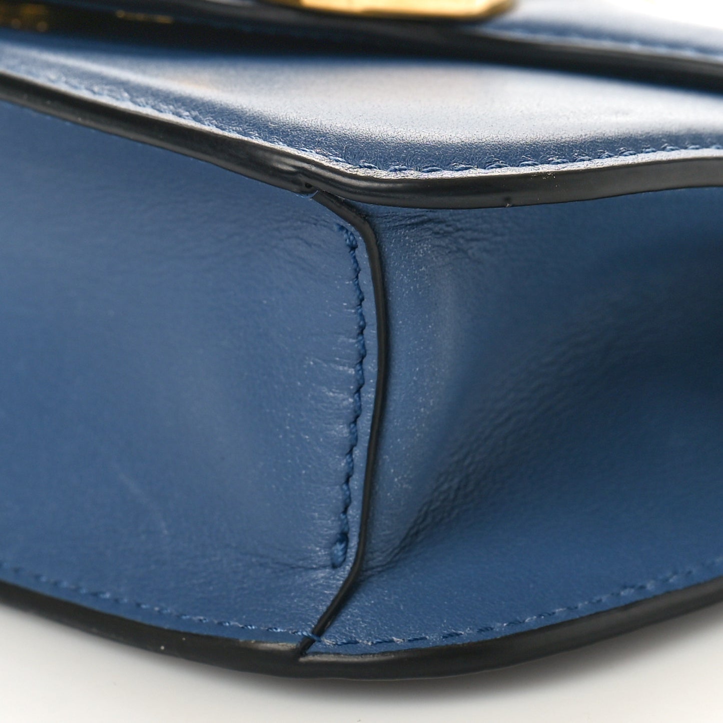 Calfskin Vlogo Small Loco Shoulder Bag Blue