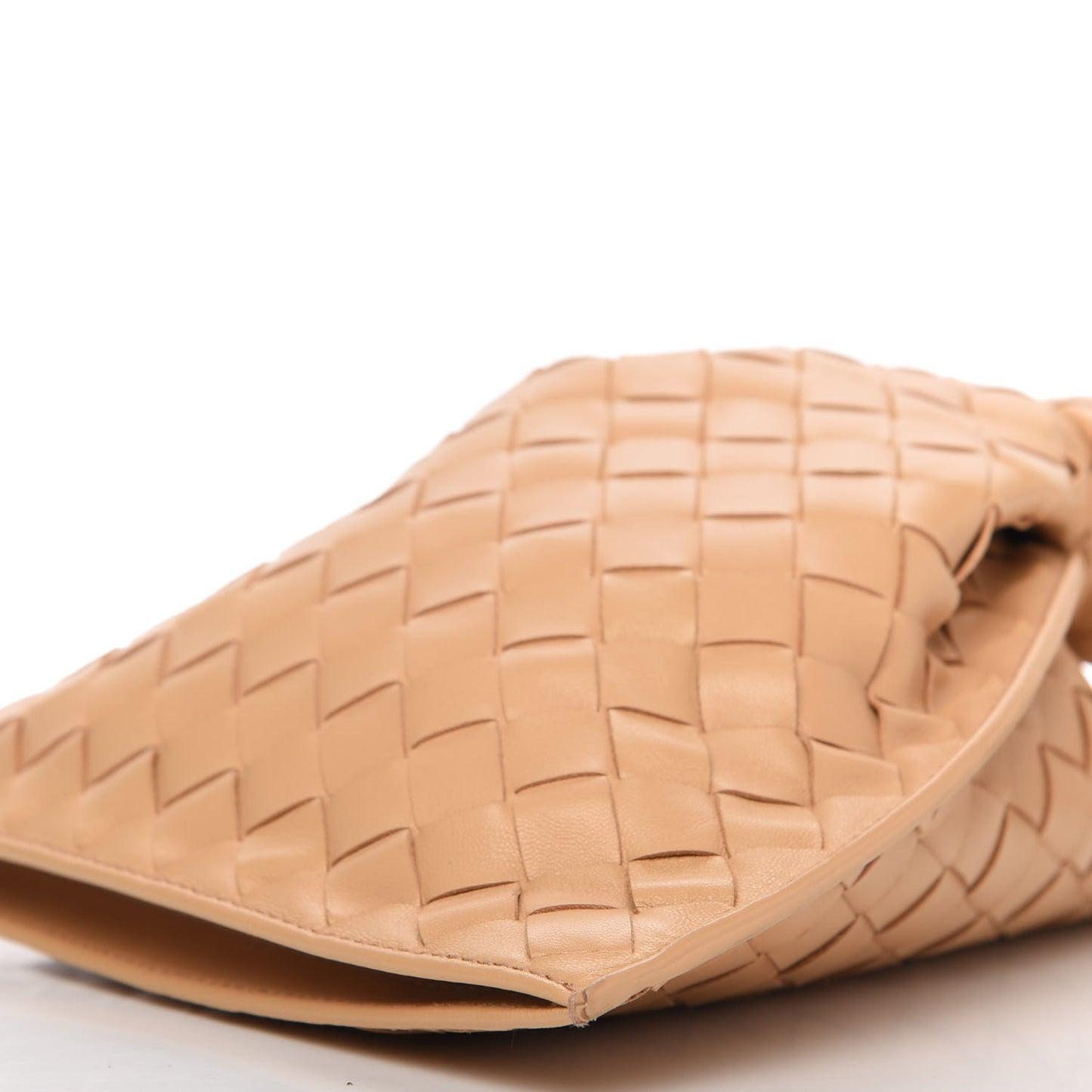 Nappa Intrecciato Mini BV Twist Almond