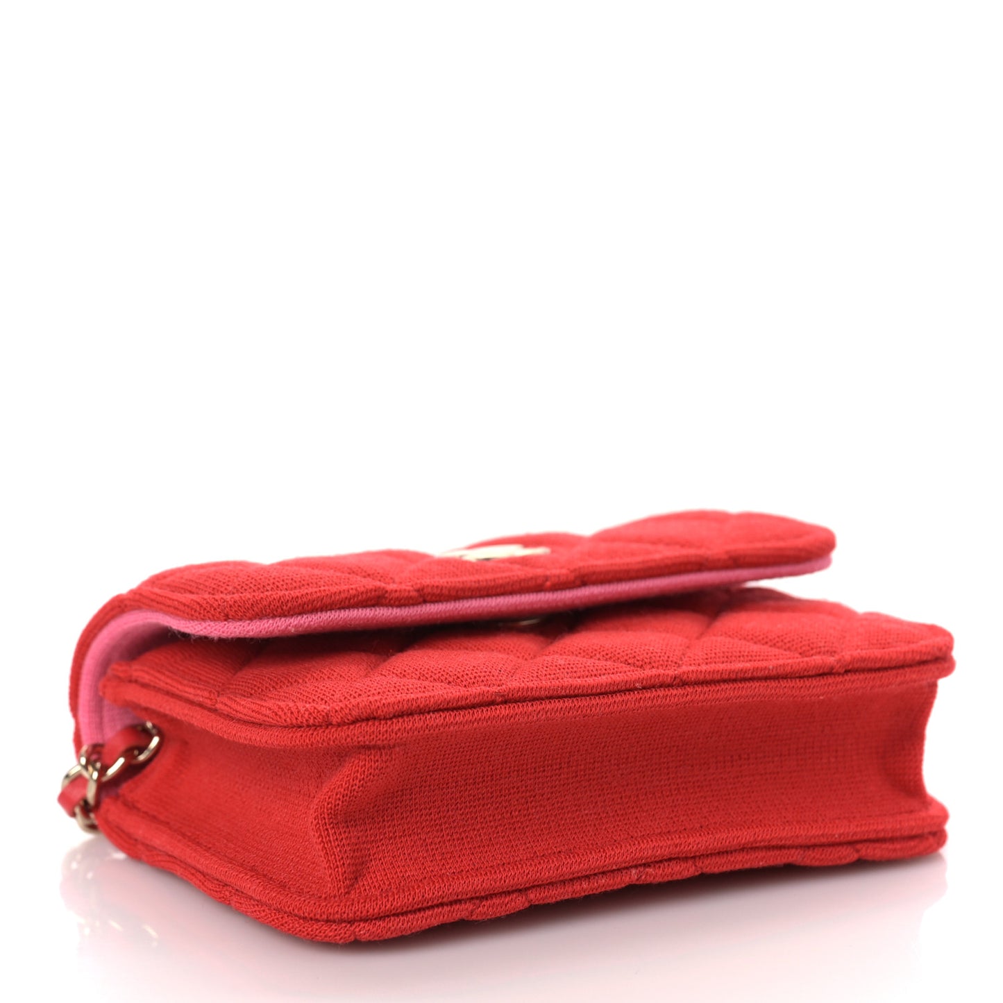 Jersey Quilted Micro Mini Flap Red