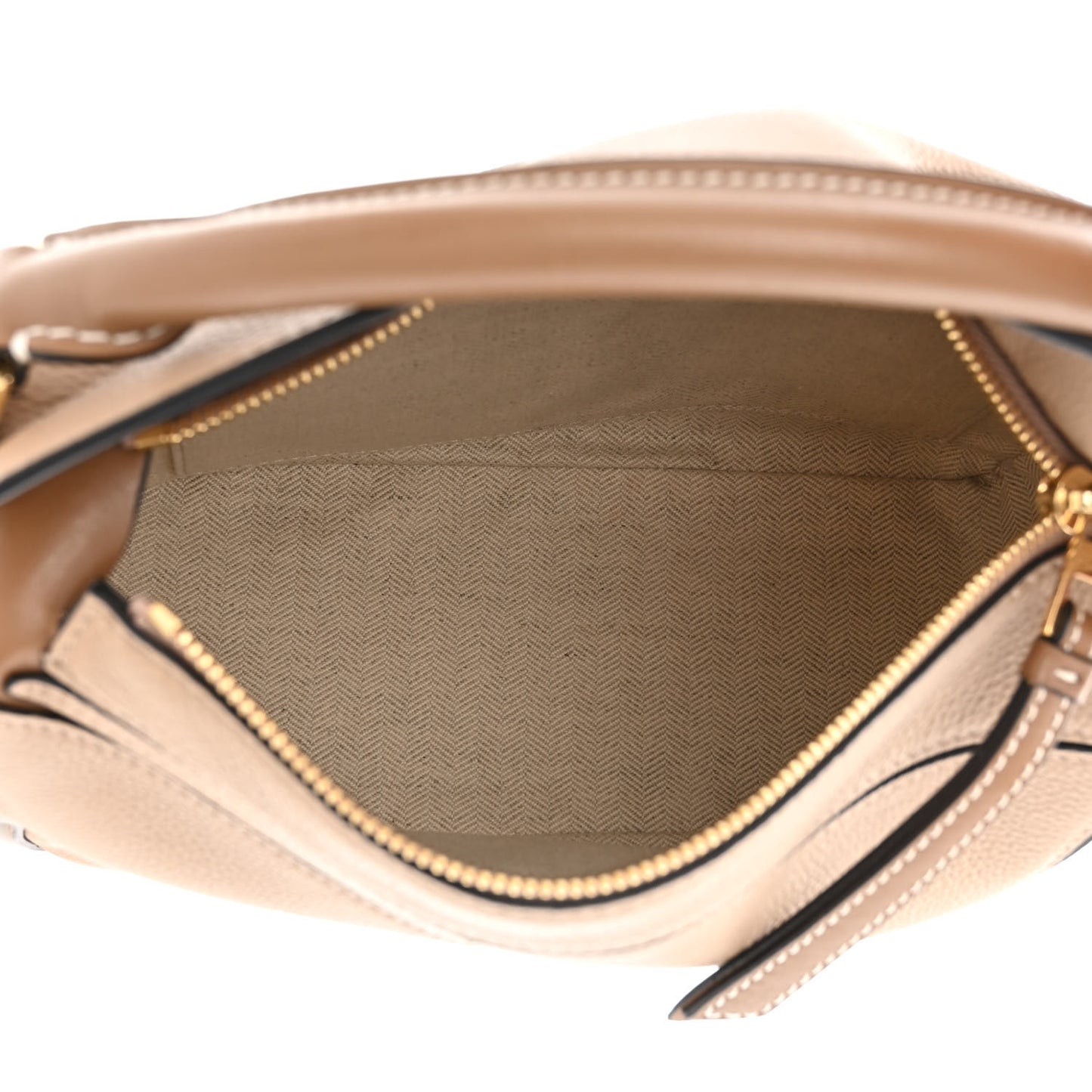 Grained Calfskin Small Puzzle Bag Sand Mink
