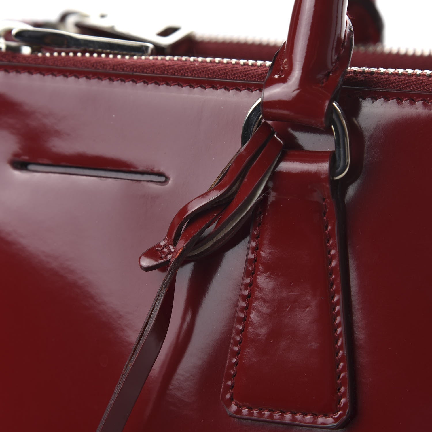 Prada Spazzolato Large Double Zip Tote Scarlatto Rubino 11 of 12