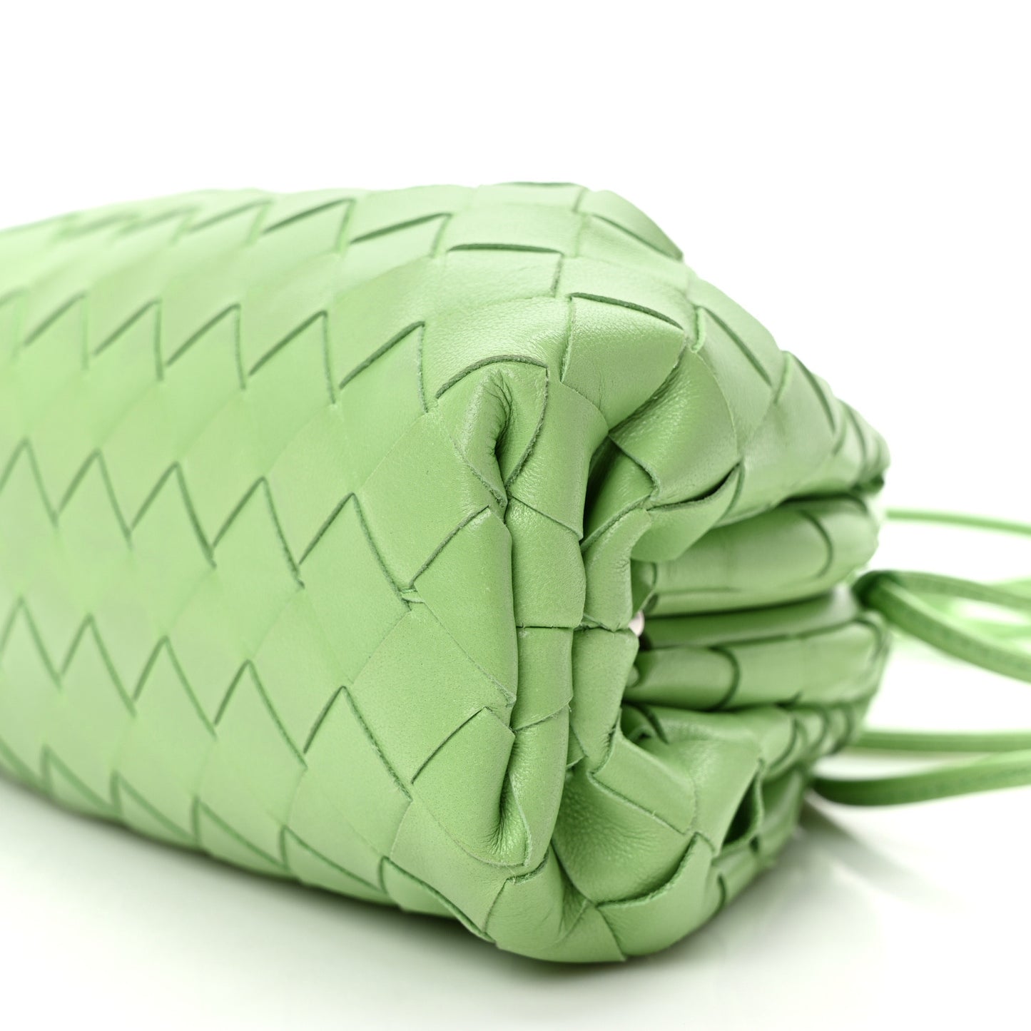 Nappa Intrecciato The Mini Pouch Pistachio