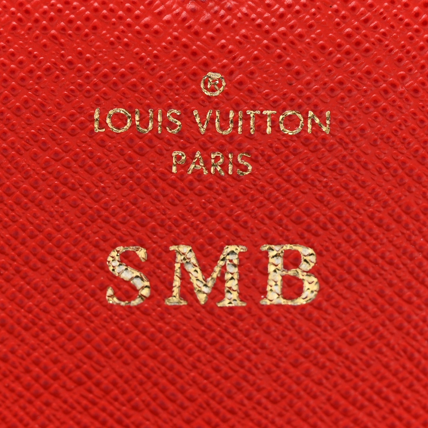 Monogram Sarah Wallet NM Coquelicot