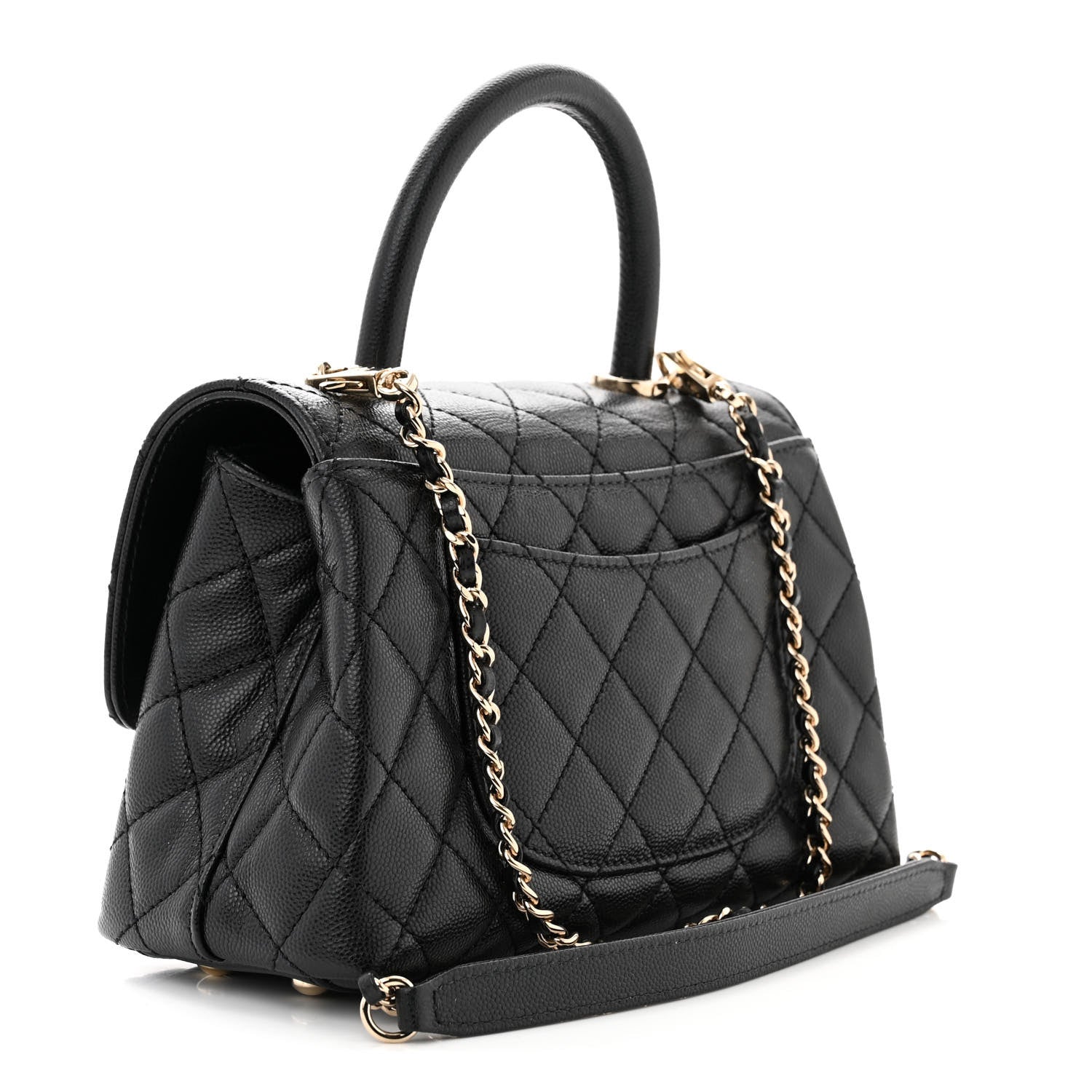 Chanel Caviar Quilted Mini Coco Handle Flap Black 3 of 13