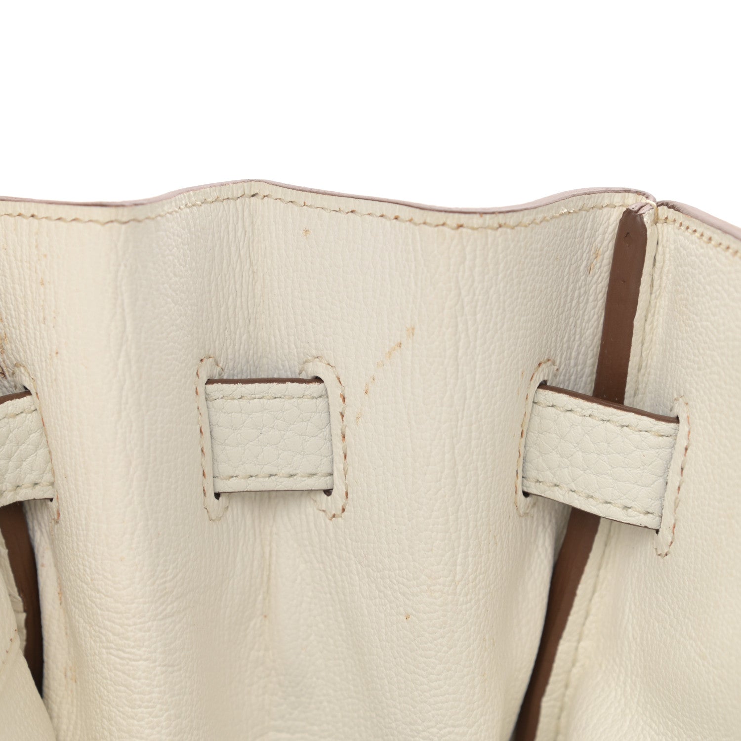 Hermes Togo Bi-Color Birkin 35 Mykonos White 15 of 17