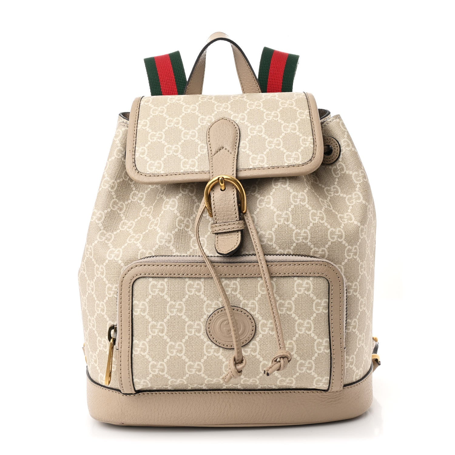 Gucci GG Supreme Monogram Azalea Calfskin Retro Interlocking