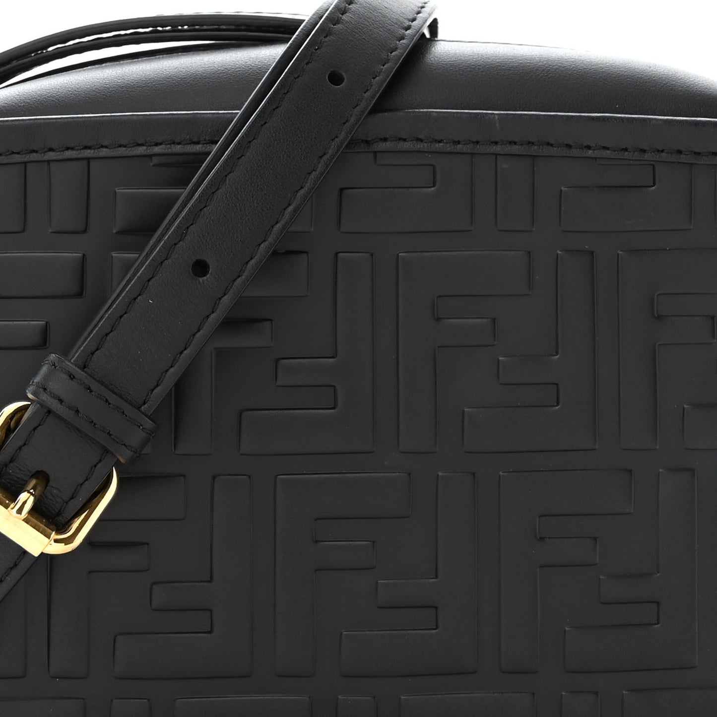 Vitello Century FF 1974 Embossed Mini Camera Case Black