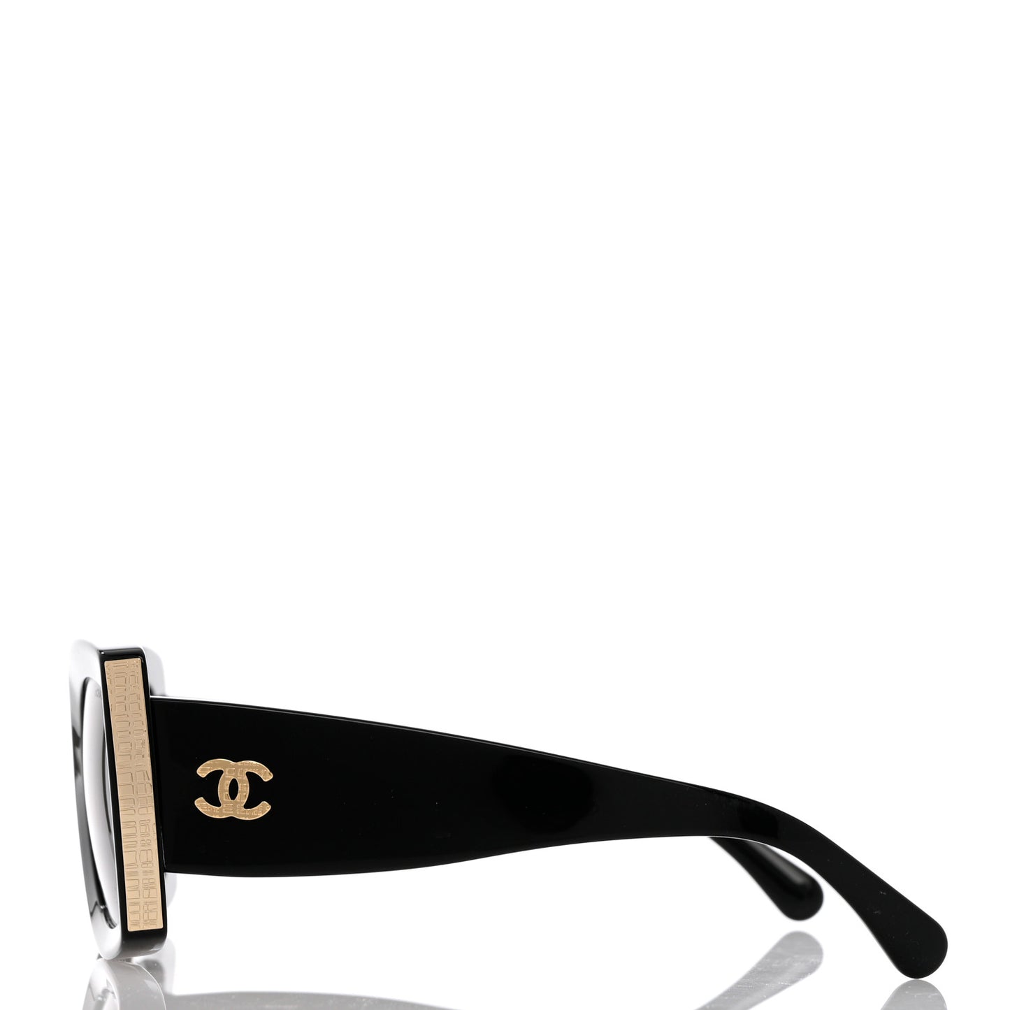 Acetate Rectangle Sunglasses 5435 Black