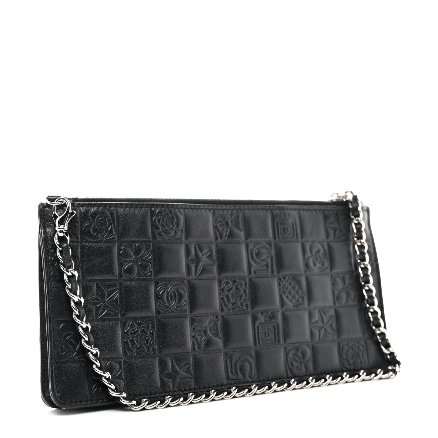 Lambskin Precious Symbols Pochette Black