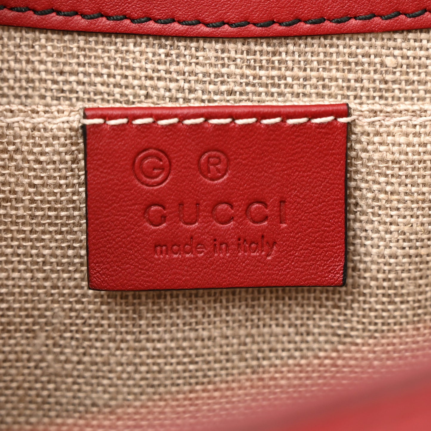 Microguccissima Medium Emily Chain Shoulder Bag Red