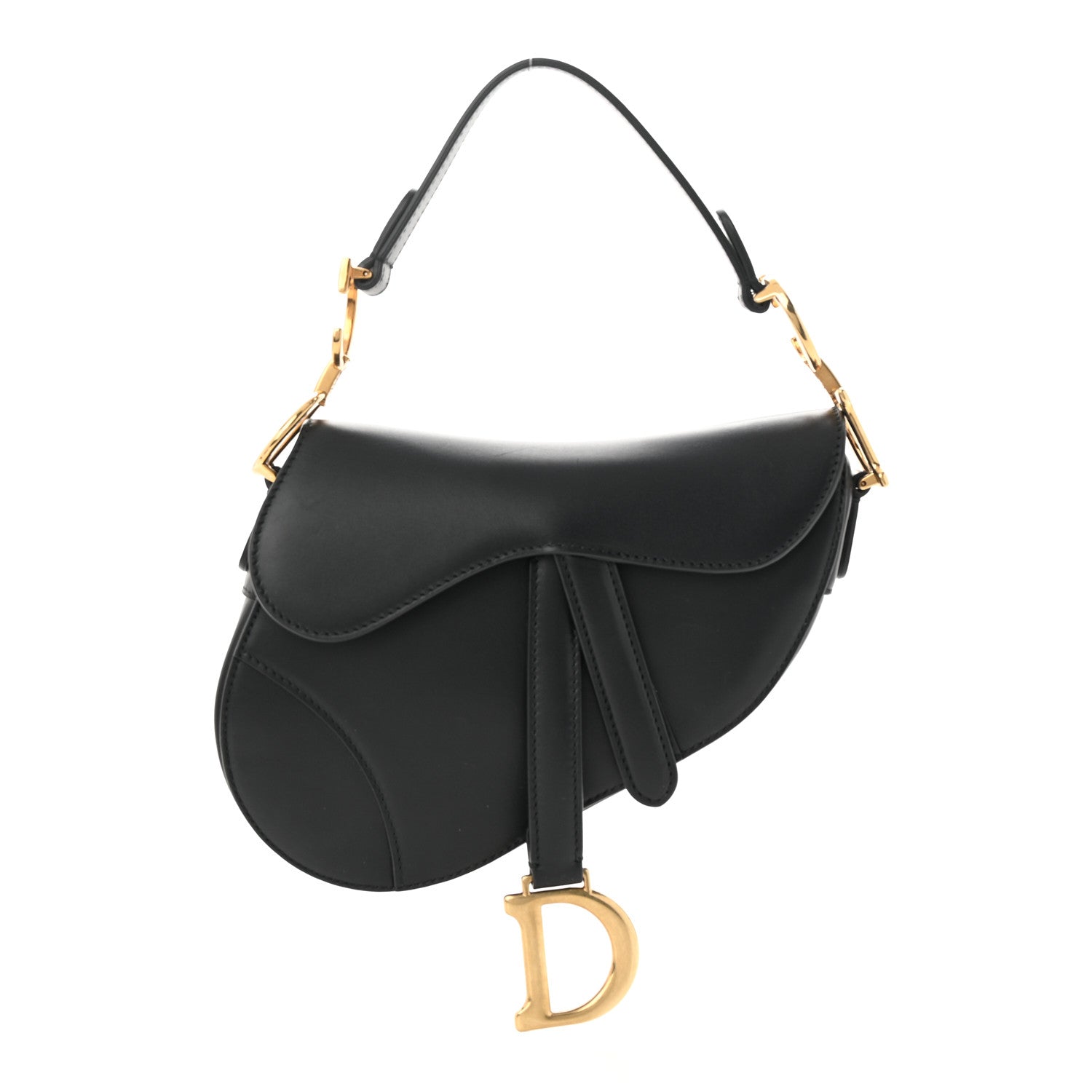 Christian Dior Calfskin Mini Saddle Bag Black 1 of 10