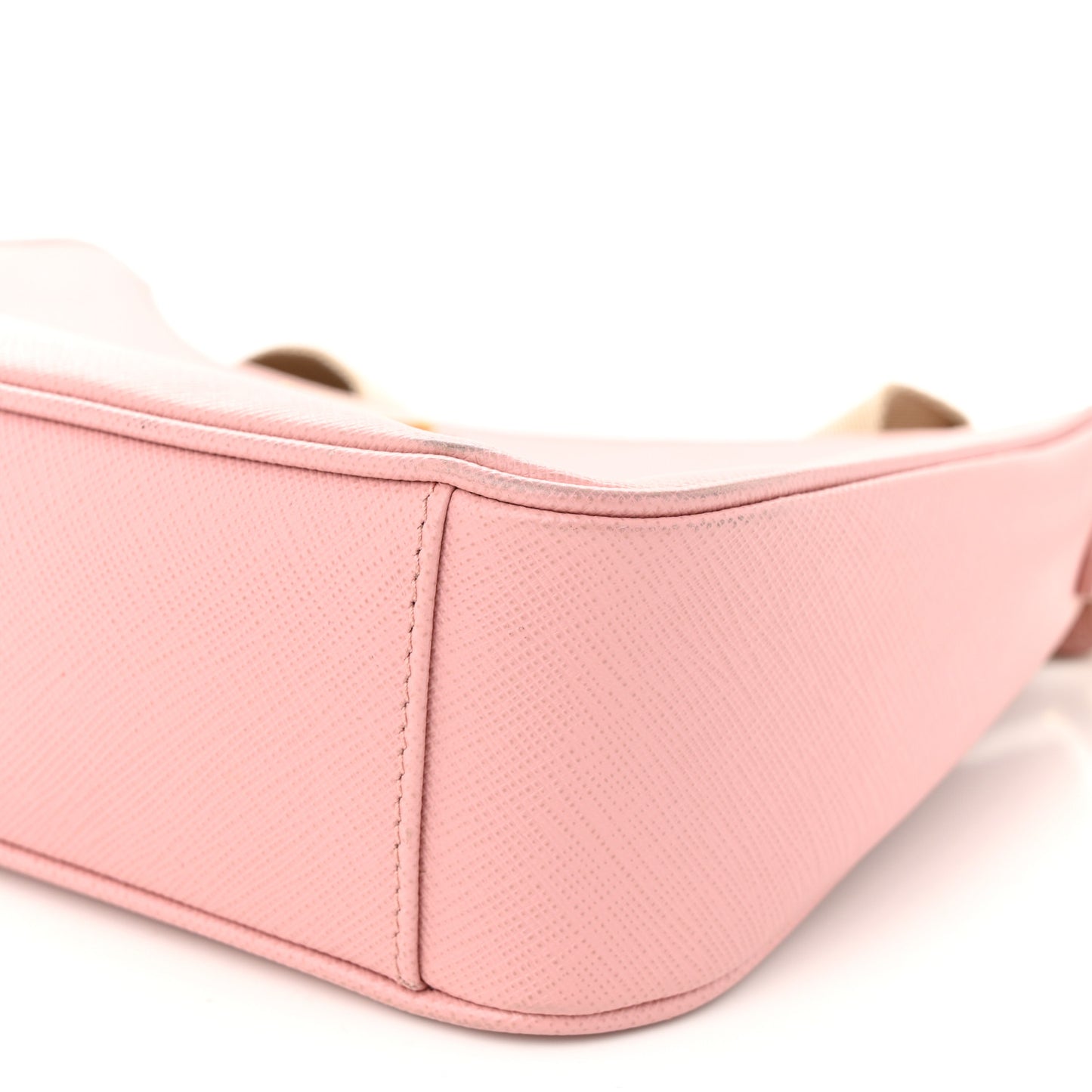 Saffiano Lux Re-Edition 2005 Shoulder Bag Alabastro