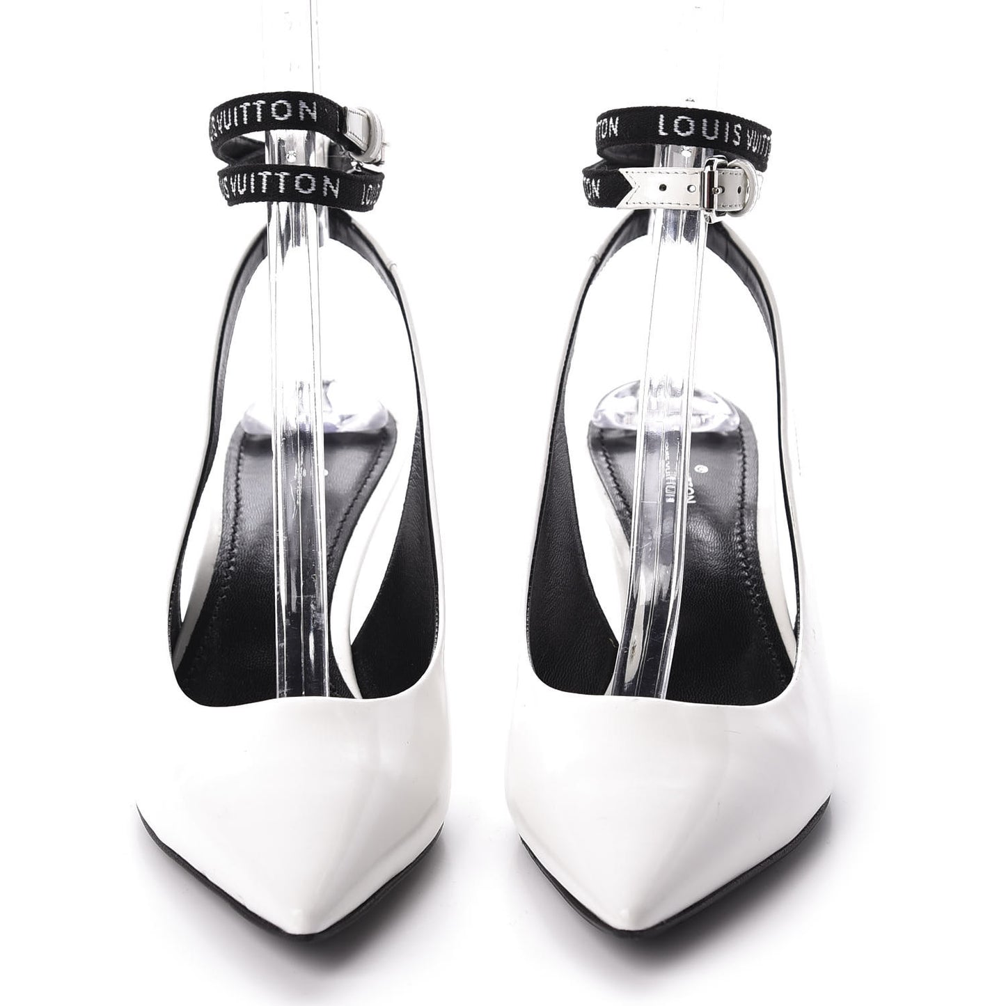 Patent Call Back Open Back Pumps 38.5 White