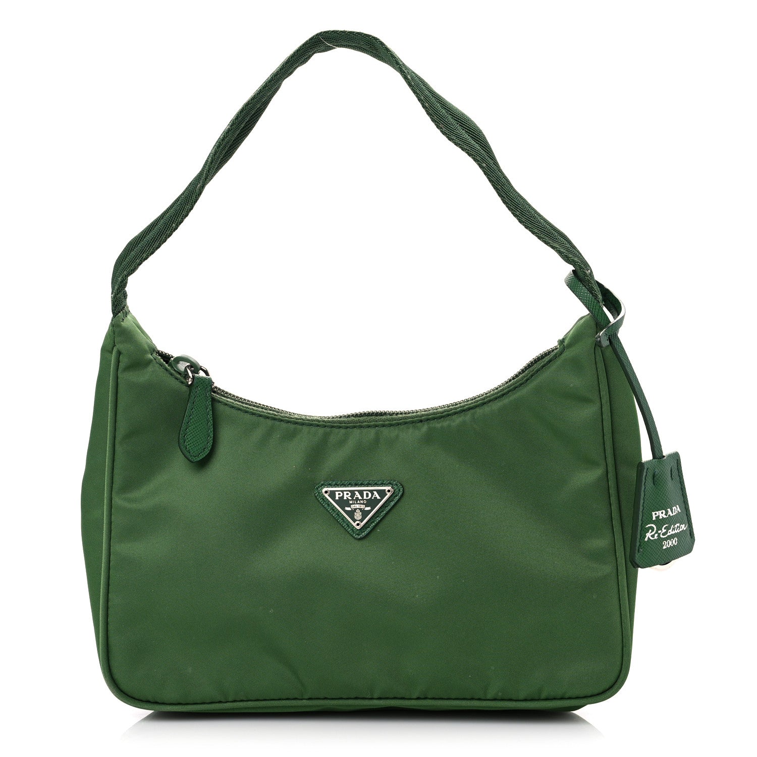 Prada Tessuto Nylon Mini Re-Edition 2000 Bag Emerald Green 1126660