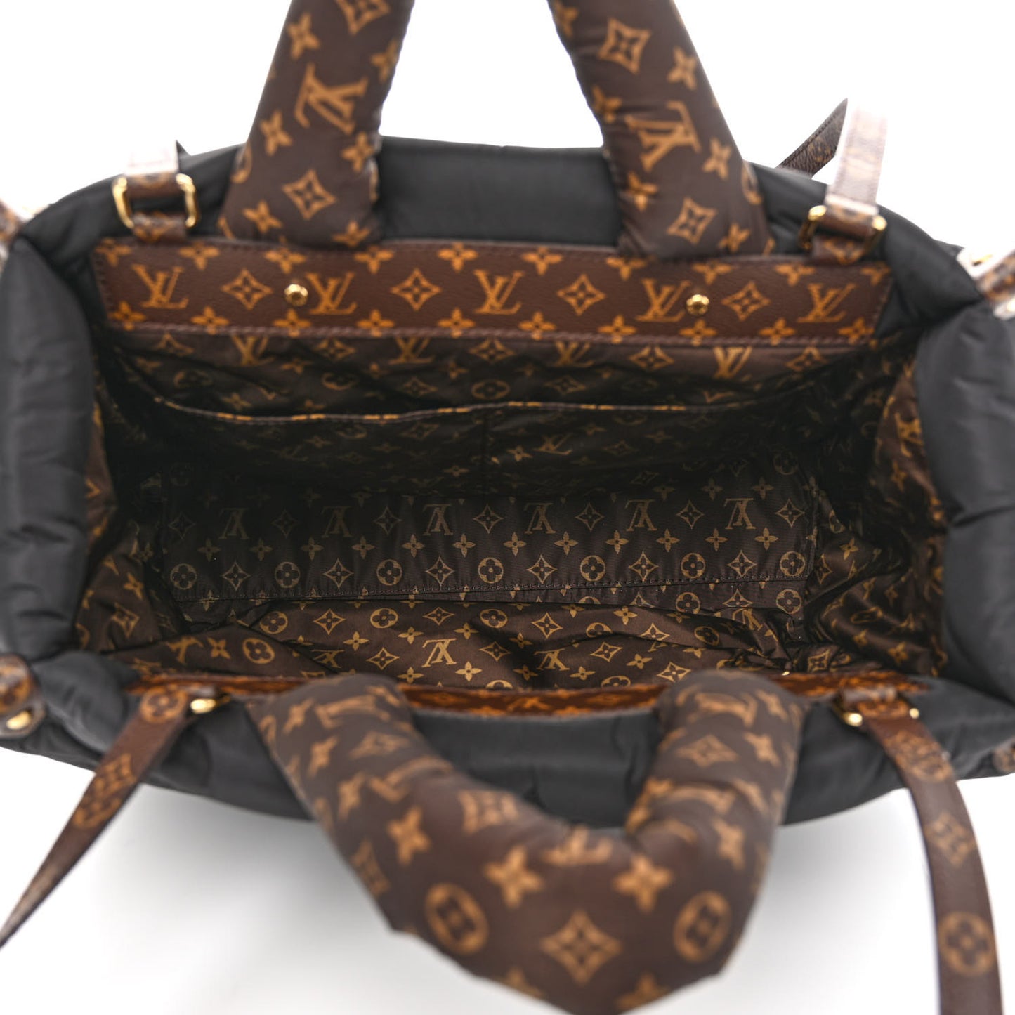 Econyl Monogram Pillow Giant Onthego MM Black