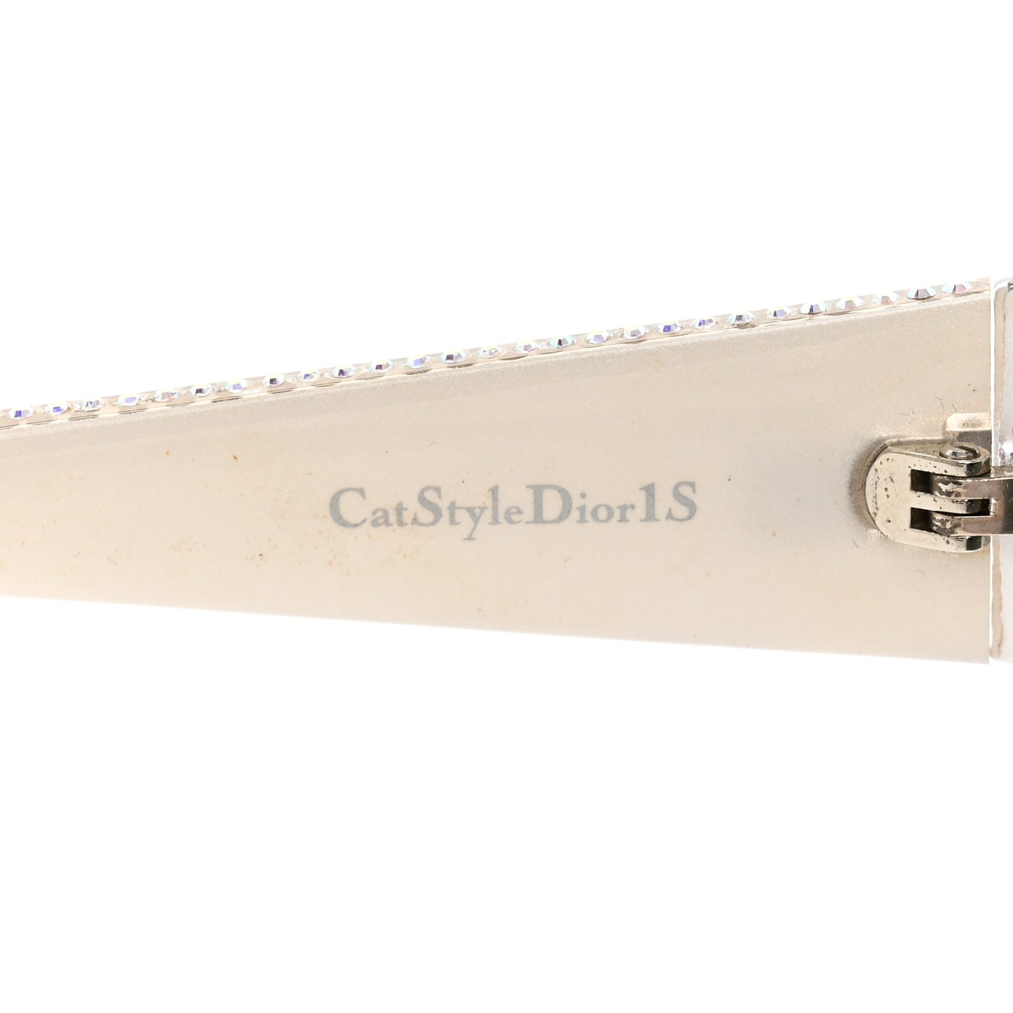 Acetate Crystal CatStyleDior1S Sunglasses Silver
