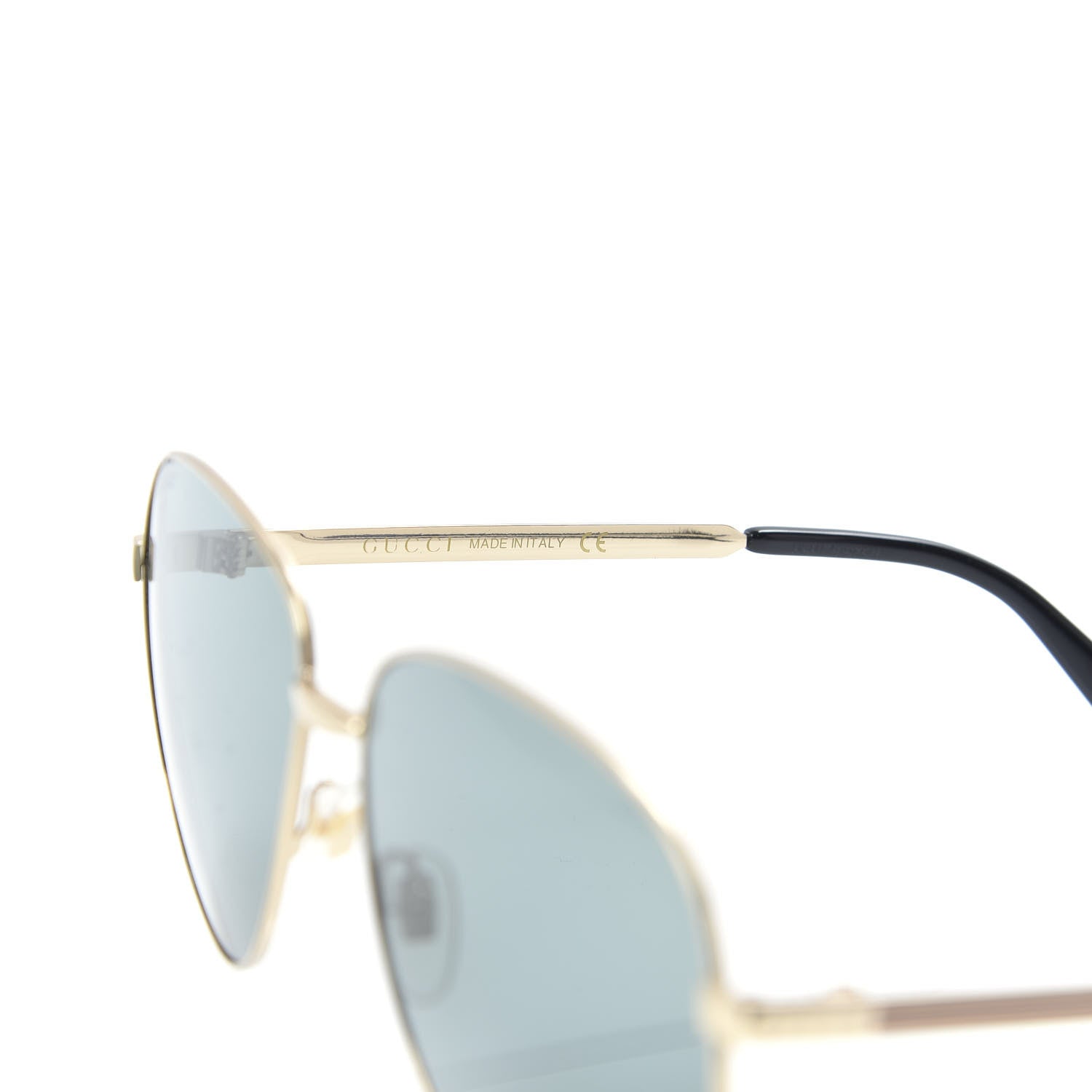 Gucci Aviator Sunglasses GG0138S Gold 6 of 7