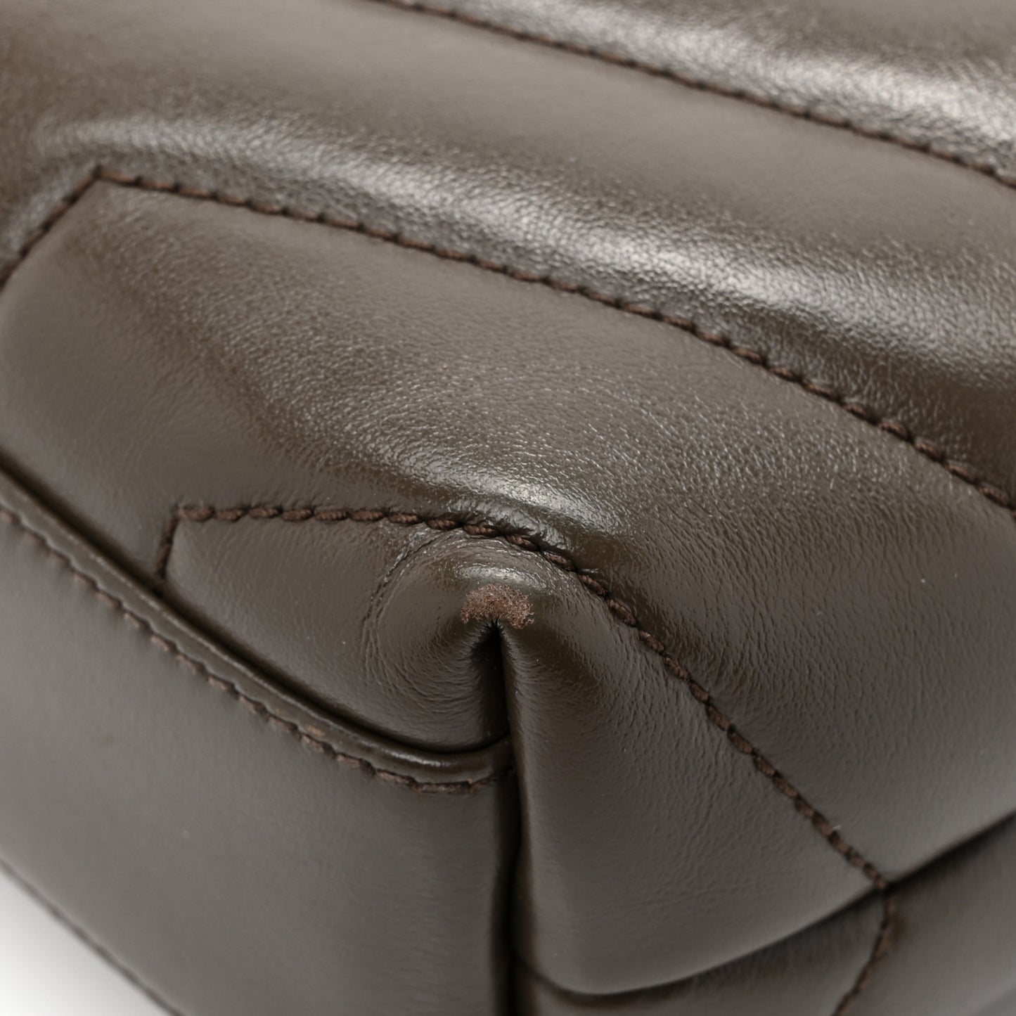 Calfskin Y Quilted Monogram Toy Loulou Crossbody Bag Military Olive