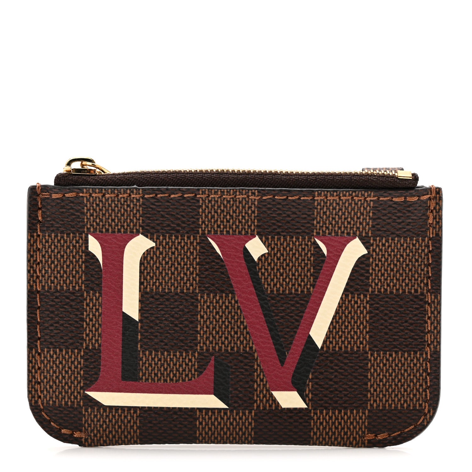 Louis Vuitton Damier Ebene Belmont Pochette Cherry Berry 1878072 Louis Vuitton Damier Ebene Belmont Pochette Cherry Berry 1878072