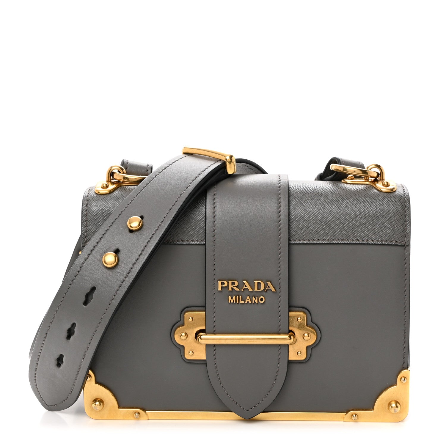 Prada City Calf Saffiano Cahier Bag Marmo 1 of 9