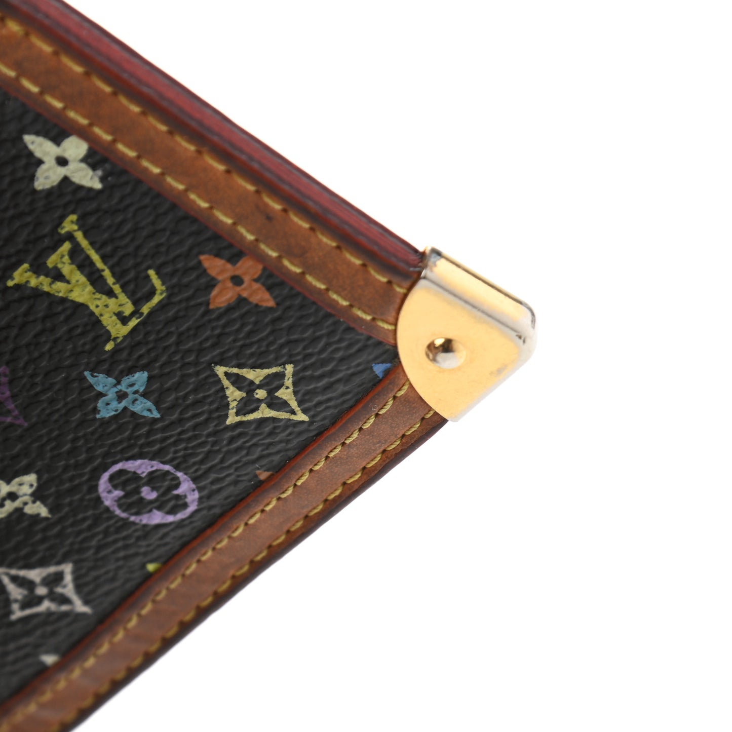 Monogram Multicolor Key Pouch Black