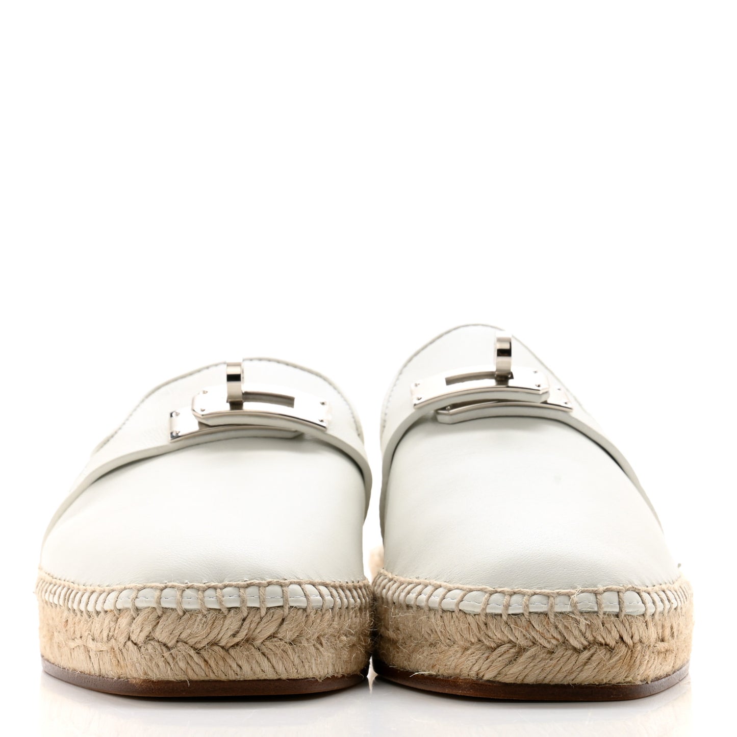 Calfskin Feria Espadrille 35 White