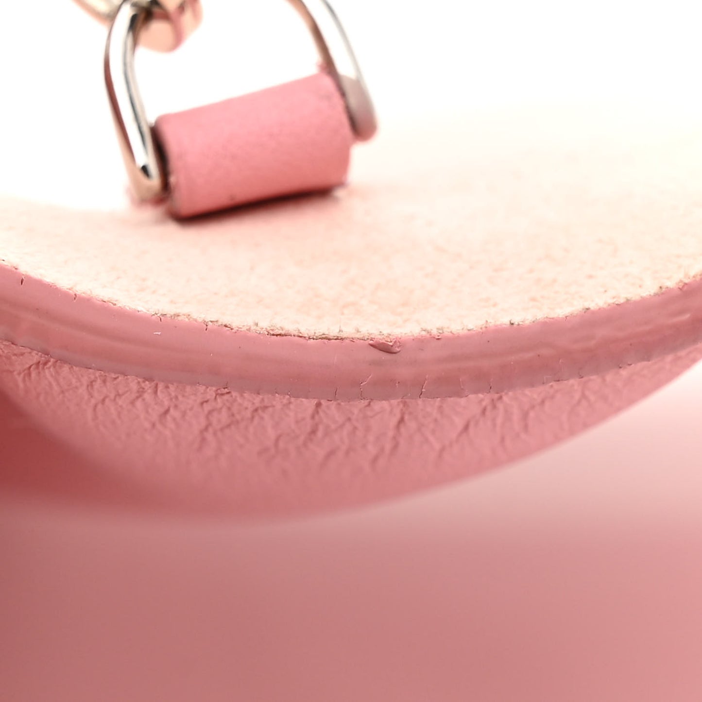 Vitello Flamingo Tube Wallet on Chain Pink