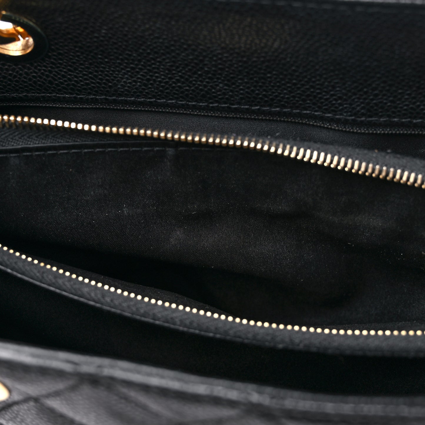 Caviar Quilted Grand Shopping Tote GST Black