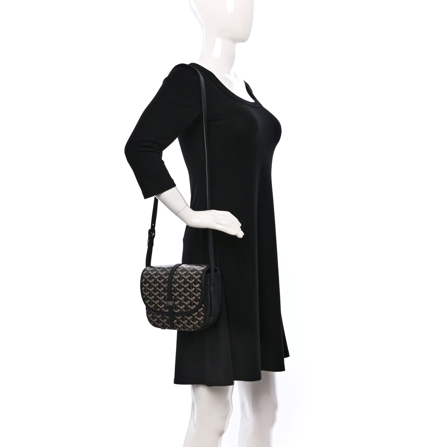 Goyardine Belvedere II PM Messenger Bag Black