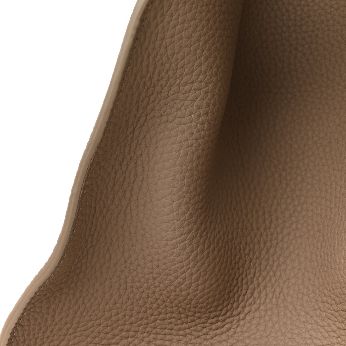 Matte Grained Calfskin Soft Margaux 15 Dark Taupe