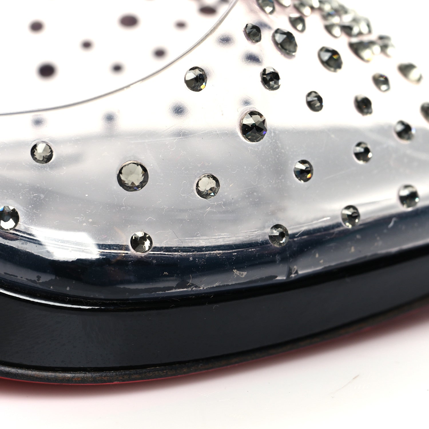 Christian Louboutin PVC Degratina Frou 120 Pumps 37.5 Black 8 of 10