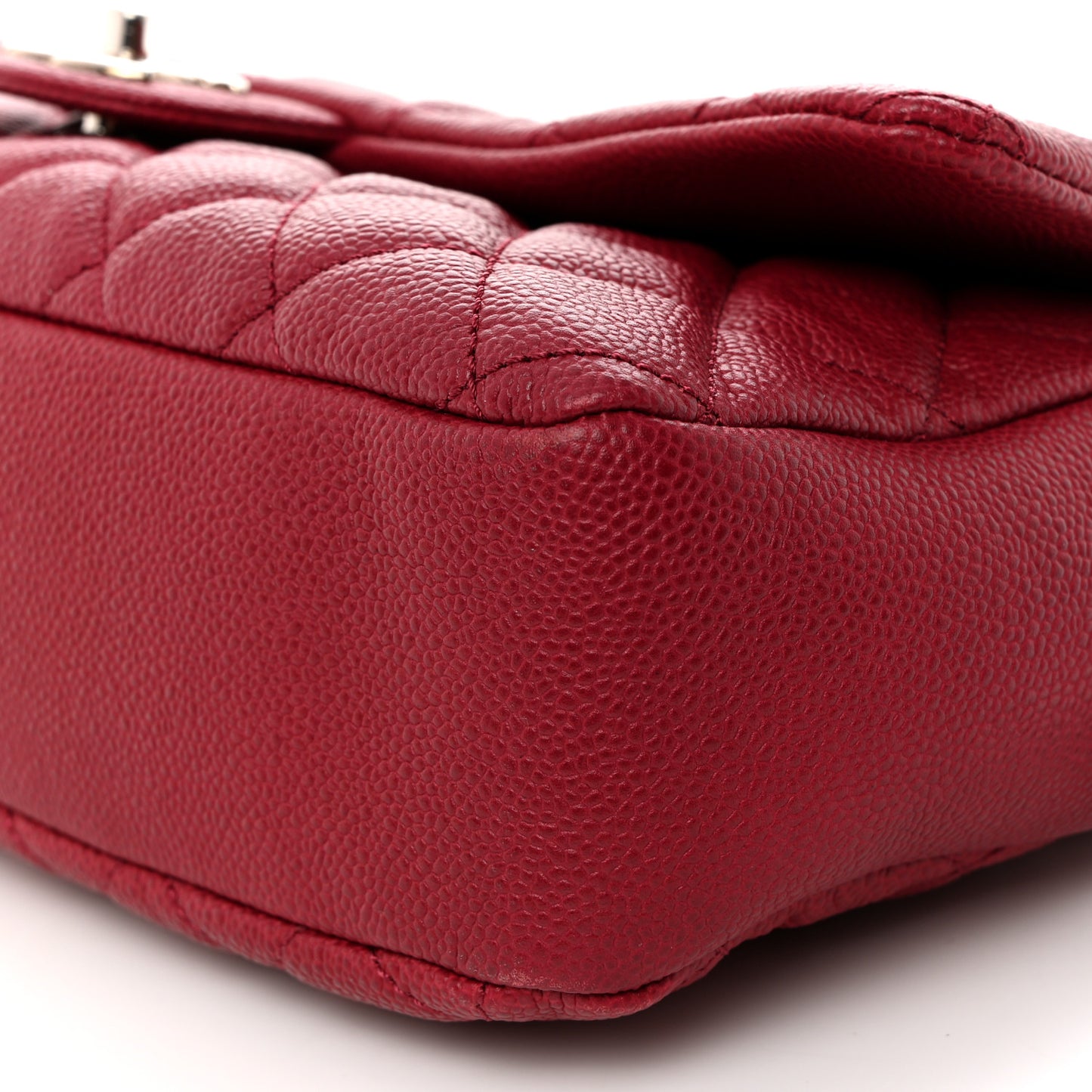 Caviar Quilted Jumbo Easy Flap Dark Pink