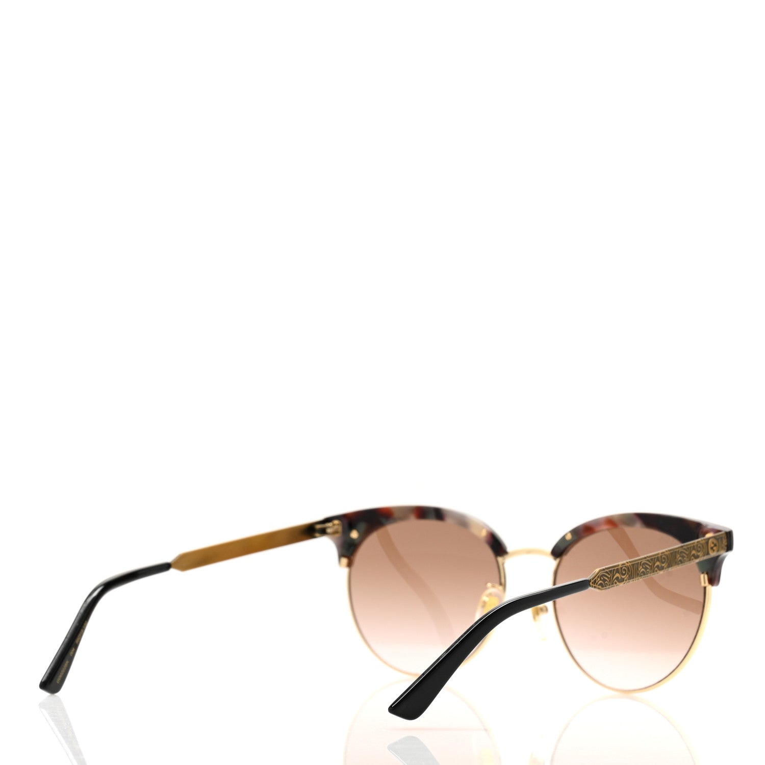 Gucci Metal Tiger GG0222SK Sunglasses Tortoise 4 of 9