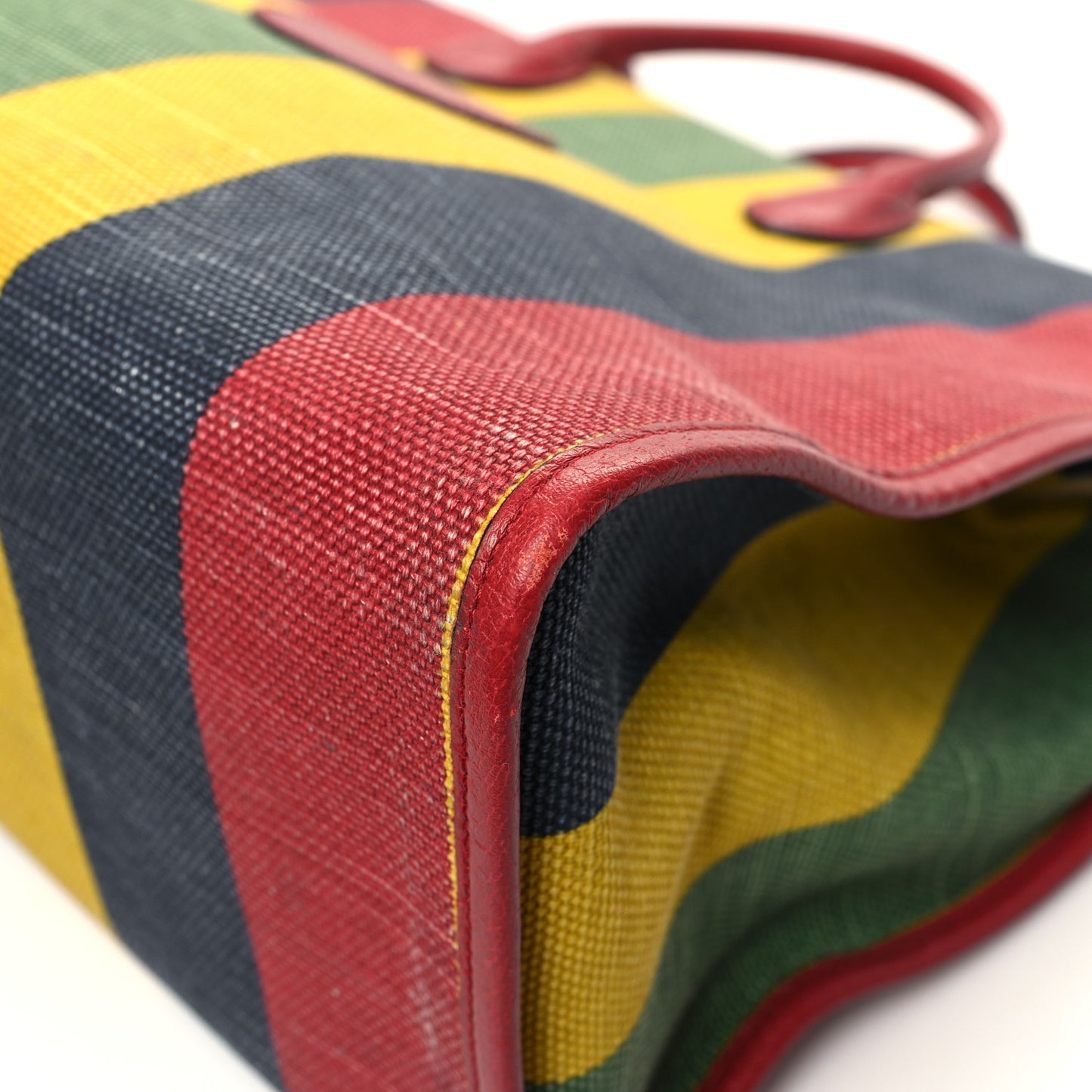 Canvas Marley Stripe Script Logo Large Gucci 100 Tote Bag Multicolor