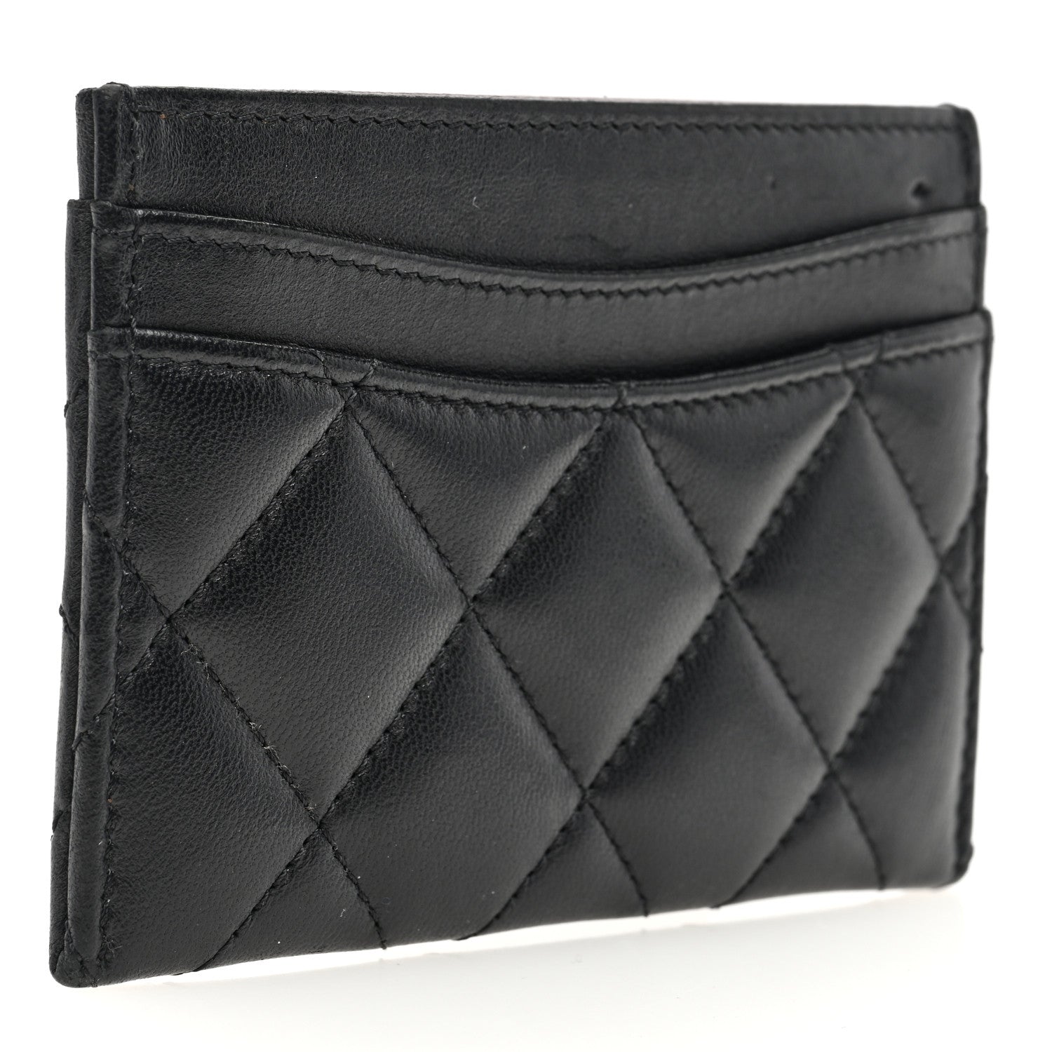 Chanel Lambskin Quilted Card Holder Black 3 of 8