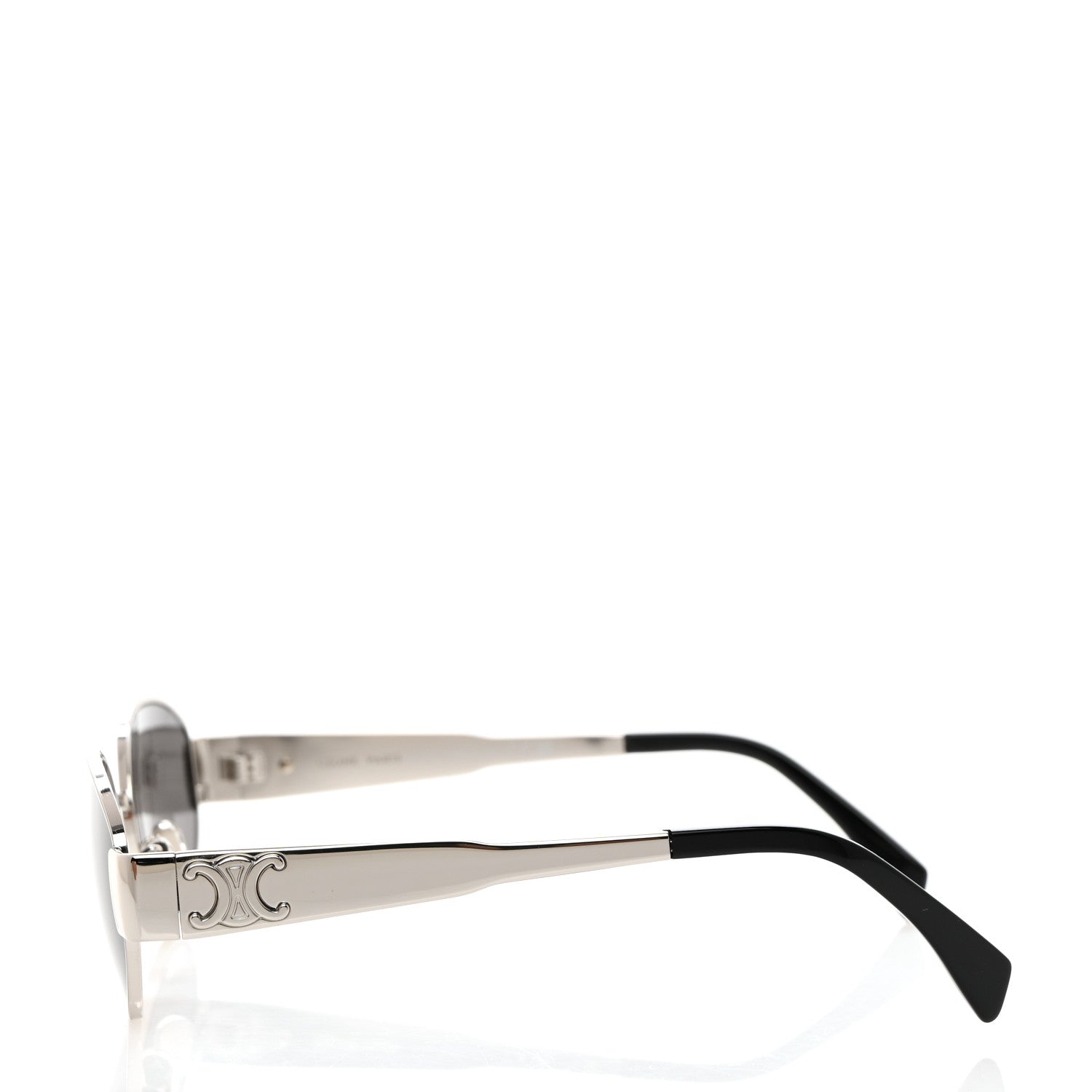 Celine Metal Triomphe 01 Sunglasses CL40235U Silver Black 3 of 10