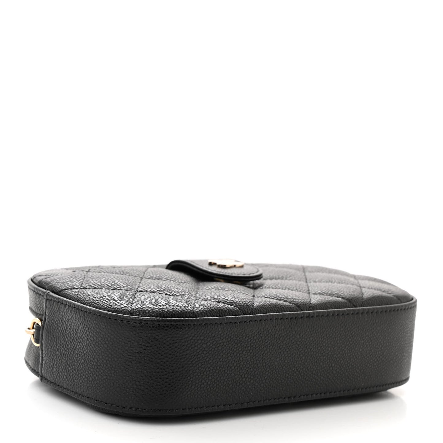 Caviar Quilted Chain Camera Bag Black