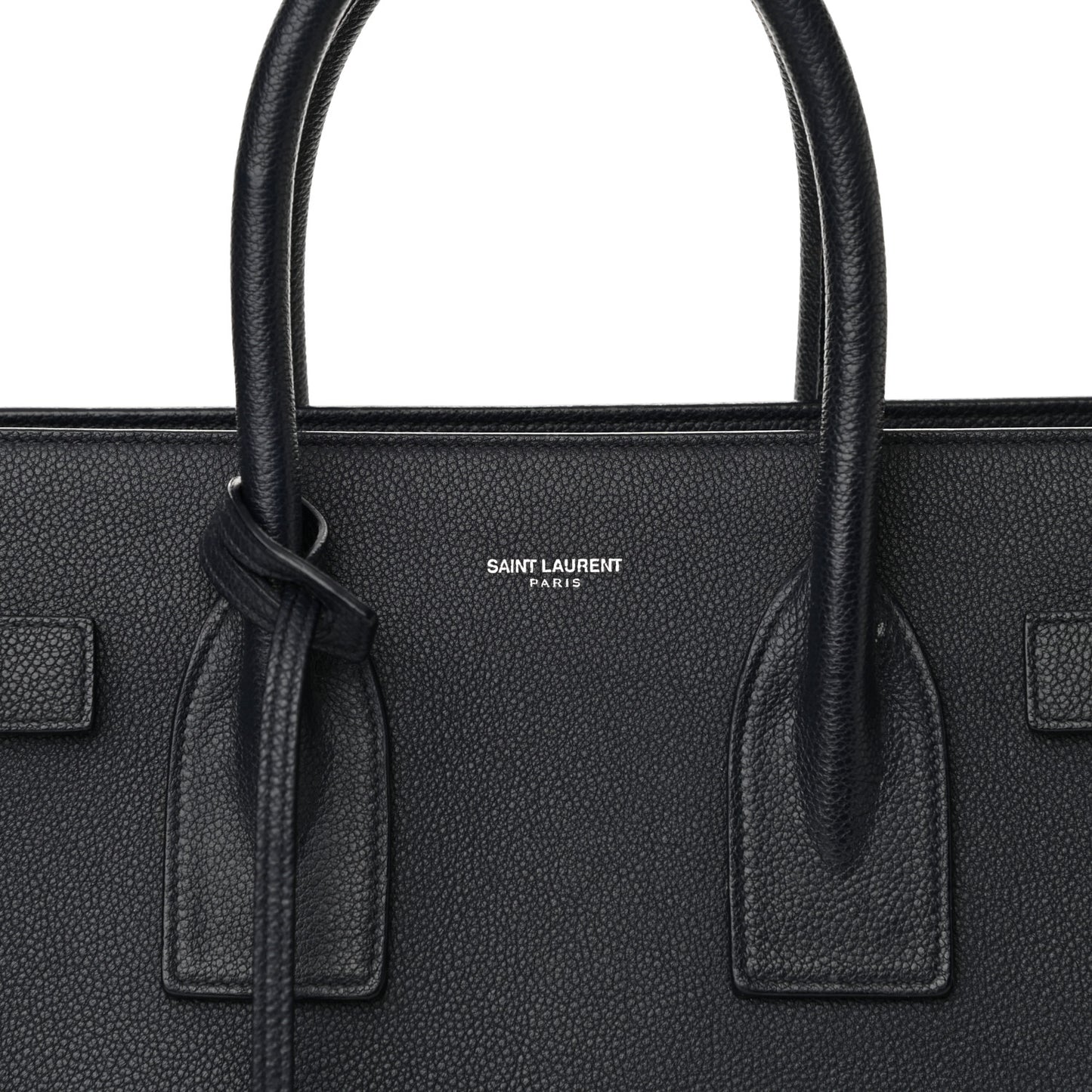 Grained Calfskin Small Sac De Jour Black