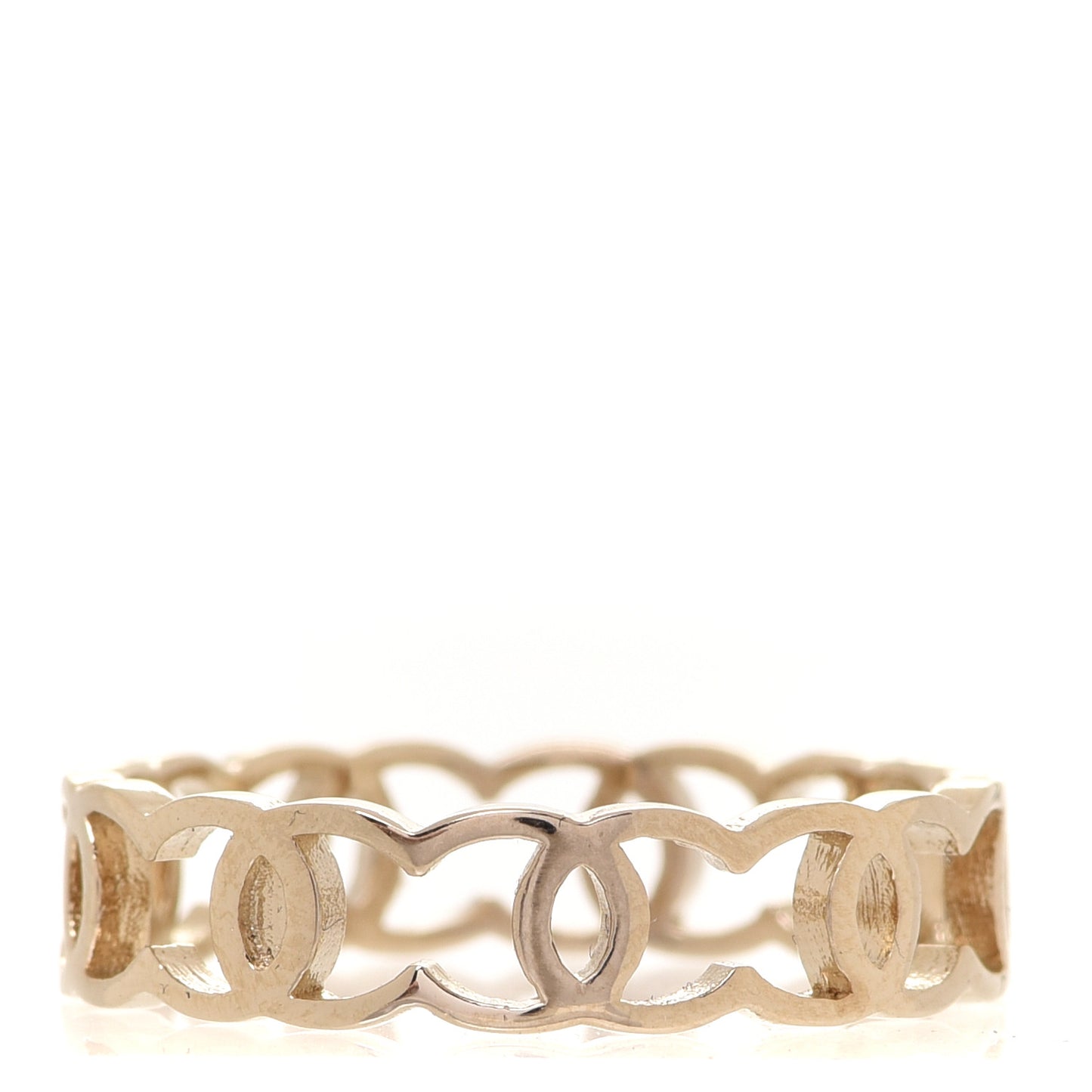 Metal CC Ring 54 6.75 Gold