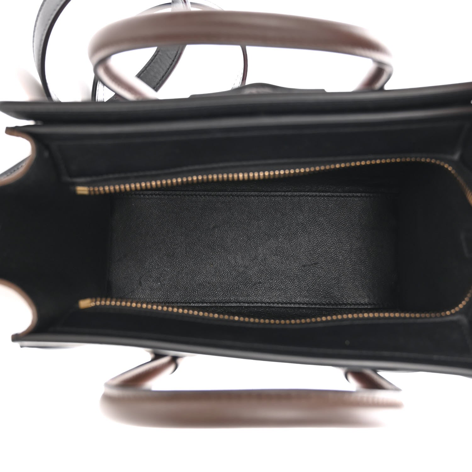 Celine Smooth Calfskin Nano Tri-Color Luggage Bright Red 5 of 10