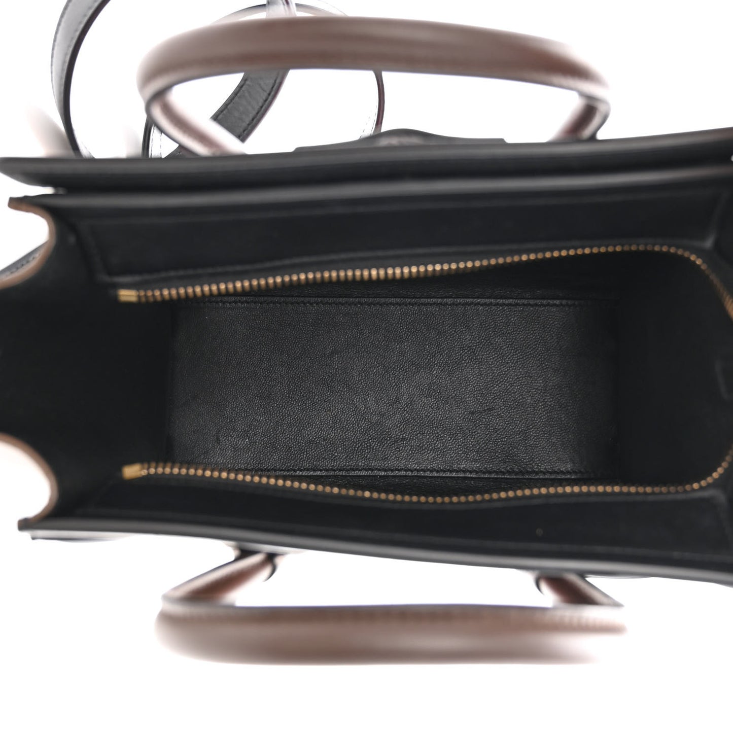 Smooth Calfskin Nano Tri-Color Luggage Bright Red