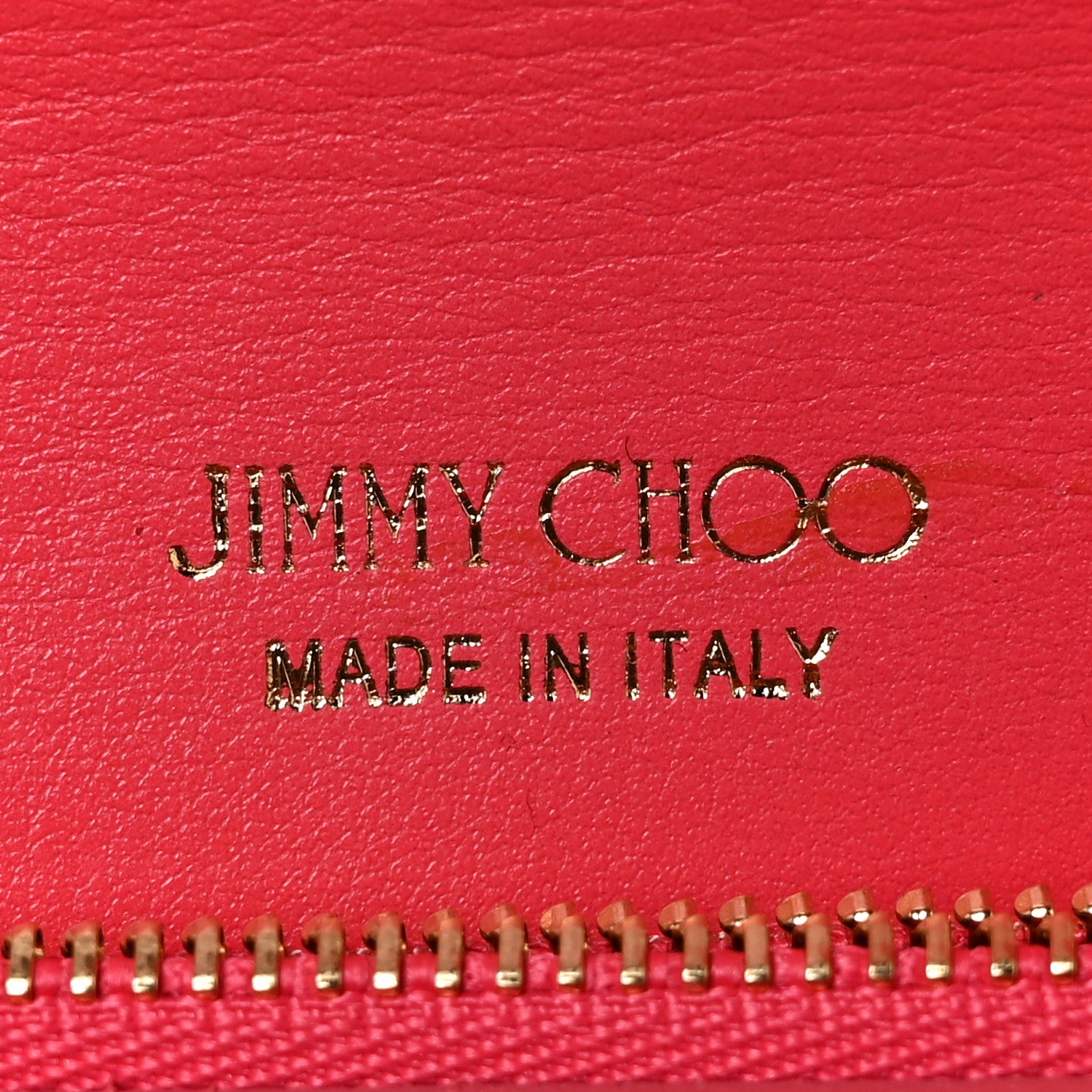 Jimmy Choo Patent Milla Wallet on Chain Geranium 5 of 8