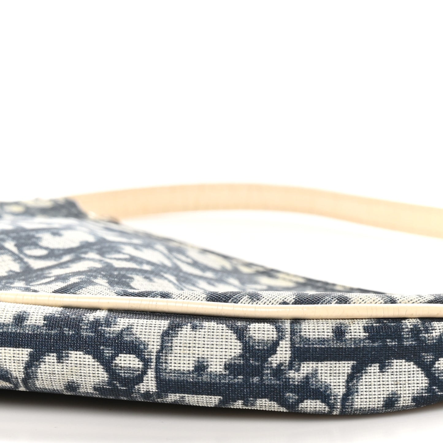 Monogram Mini Saddle Pochette White Blue