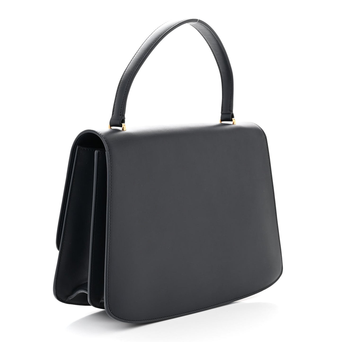Calfskin Medium The Sofia 11.75 Top Handle Navy